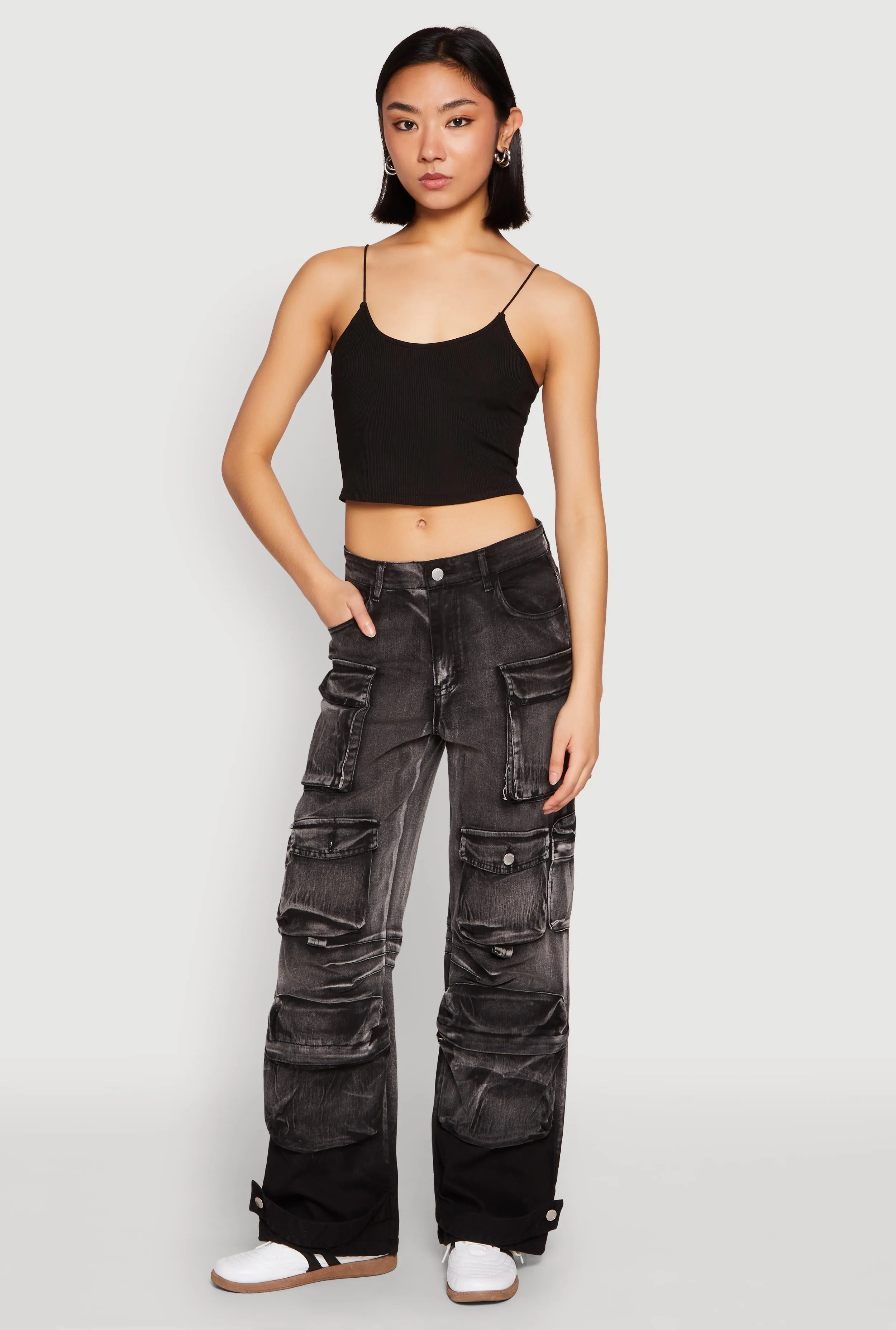 Daisy Mineral Wash Multi Pocket Cargo Jeans sold by Rainbow product image thumbnail 2