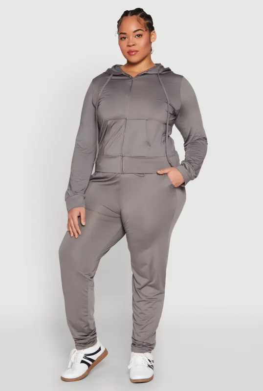Plus Size Daisy Drawstring Waist Joggers sold by Rainbow