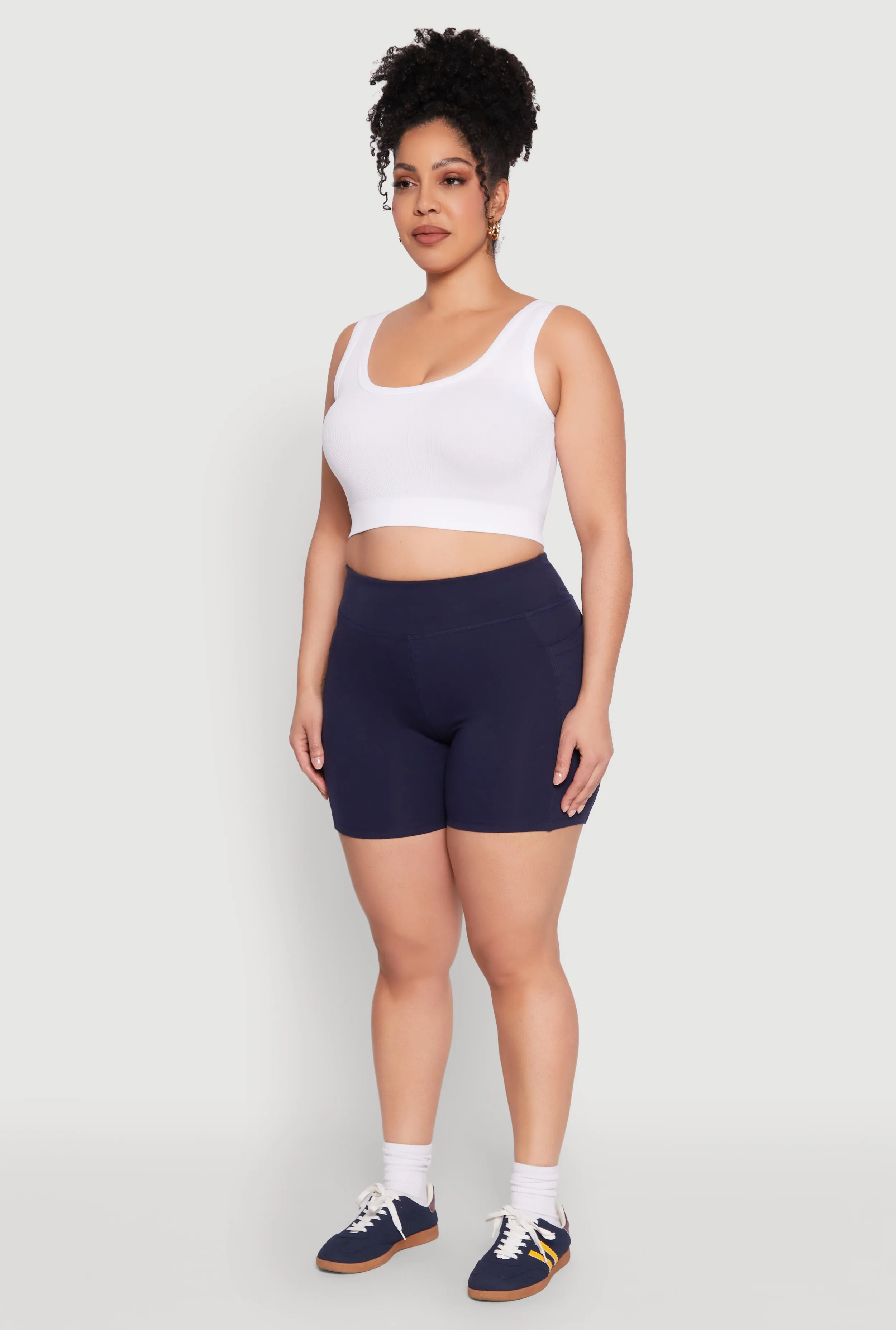 Plus Size Side Pocket Biker Shorts sold by Rainbow product image thumbnail 3