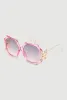 Butterfly Detail Ombre Lens Sunglasses sold by Rainbow