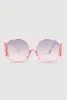 Butterfly Detail Ombre Lens Sunglasses sold by Rainbow