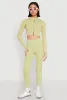 Daisy Ribbed Knit Cropped Track Jacket sold by Rainbow