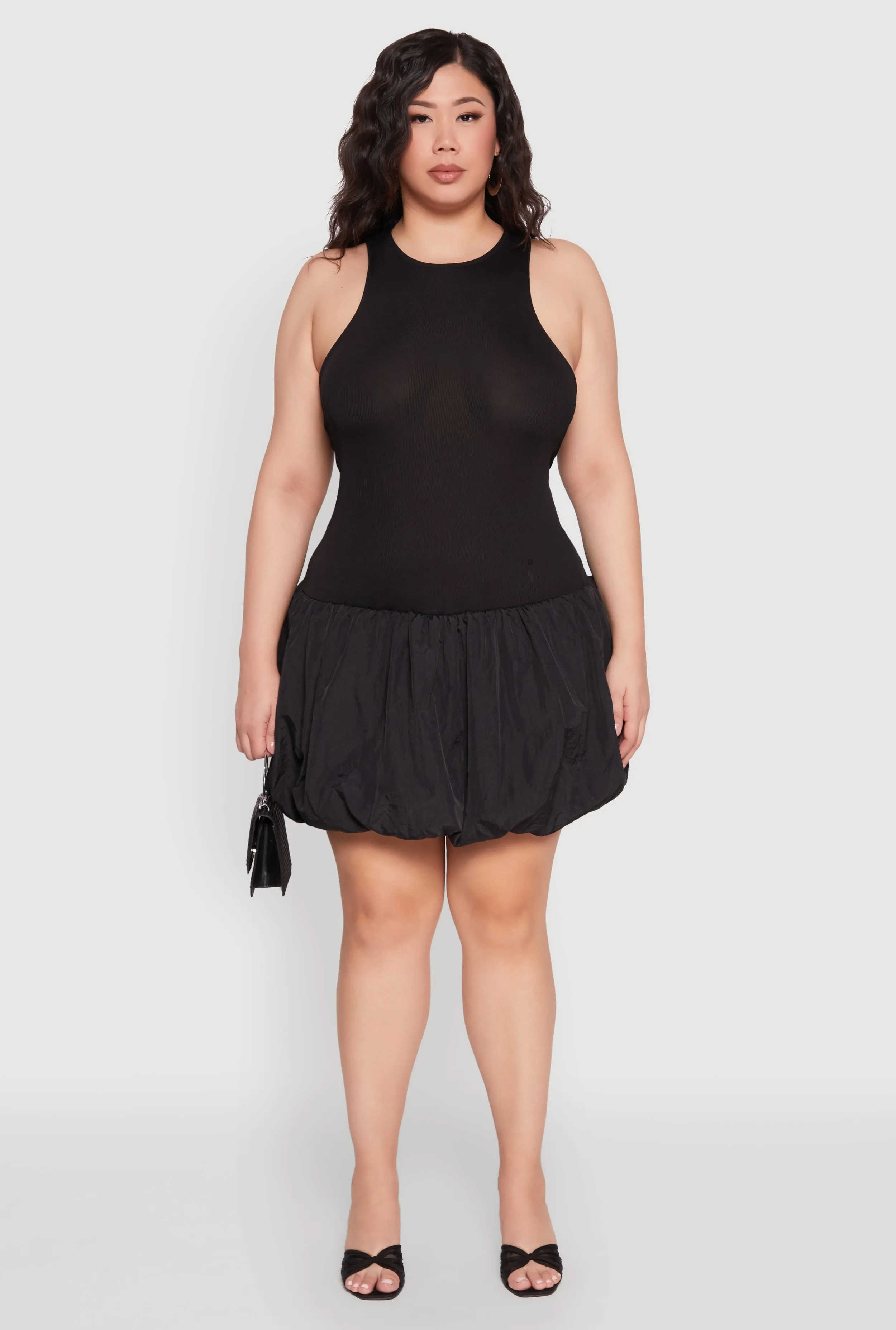 Plus Size Almost Famous Nylon Bubble Dress sold by Rainbow