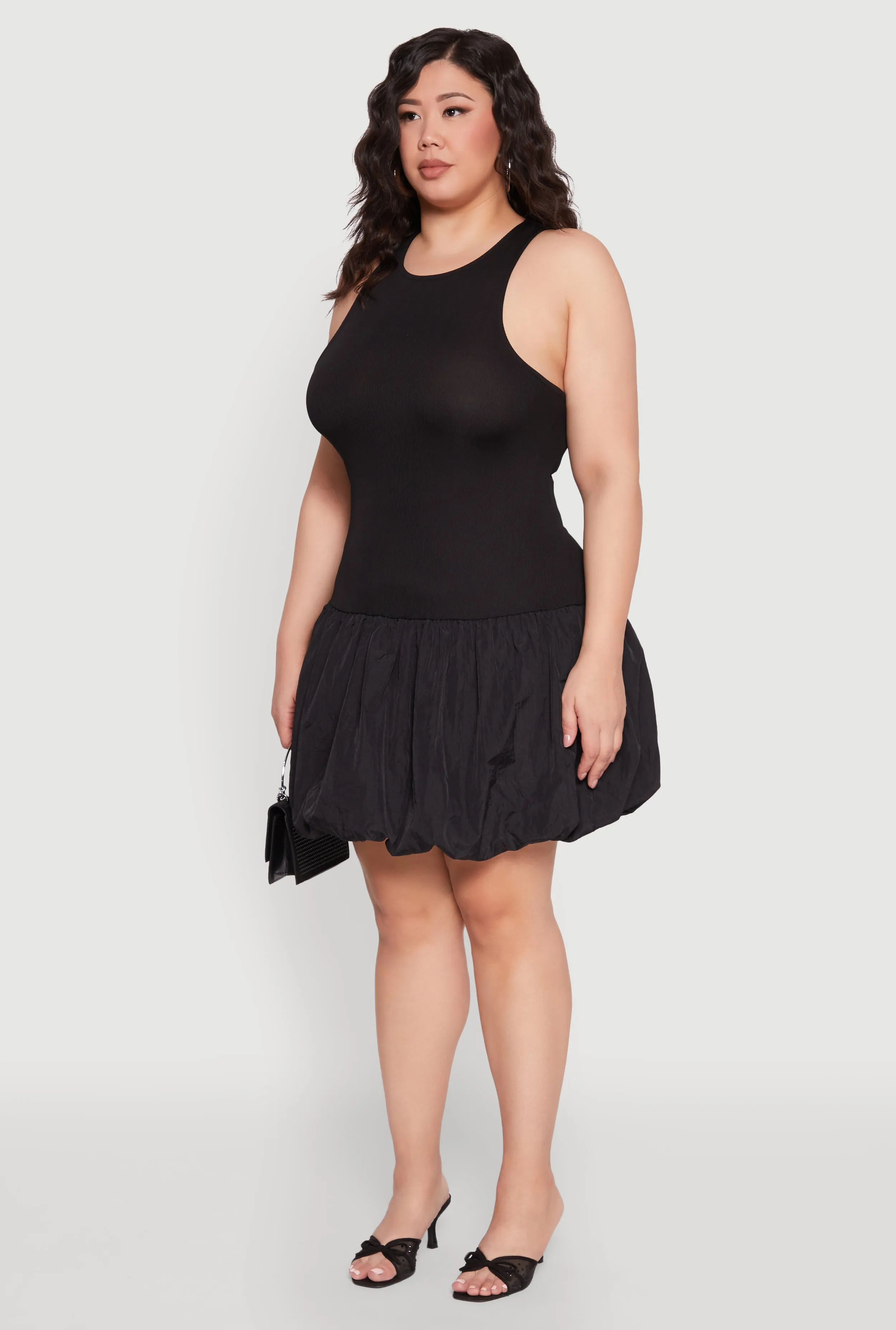 Plus Size Almost Famous Nylon Bubble Dress sold by Rainbow product image thumbnail 3