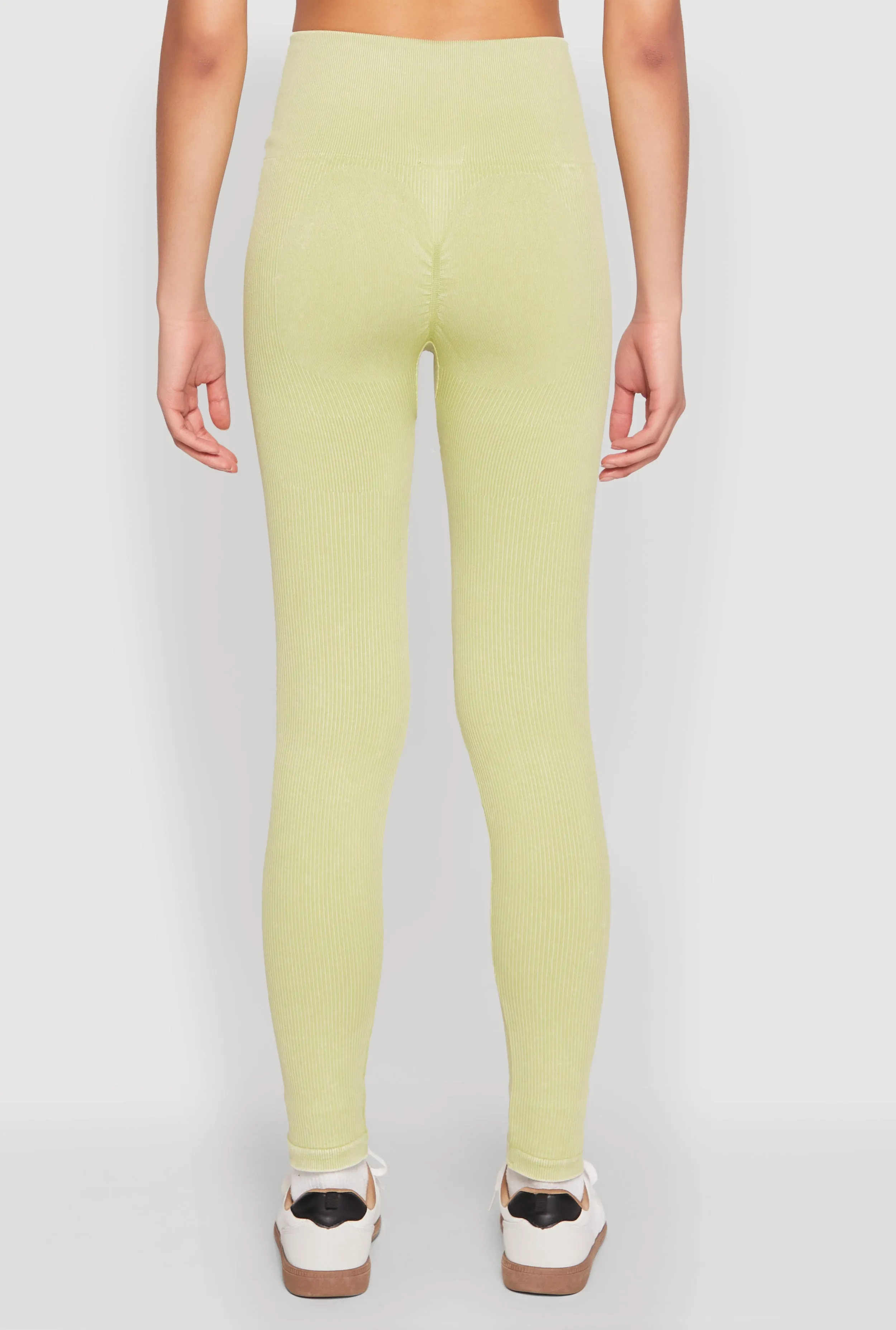 Daisy Ribbed Knit High Waist Leggings sold by Rainbow product image thumbnail 5