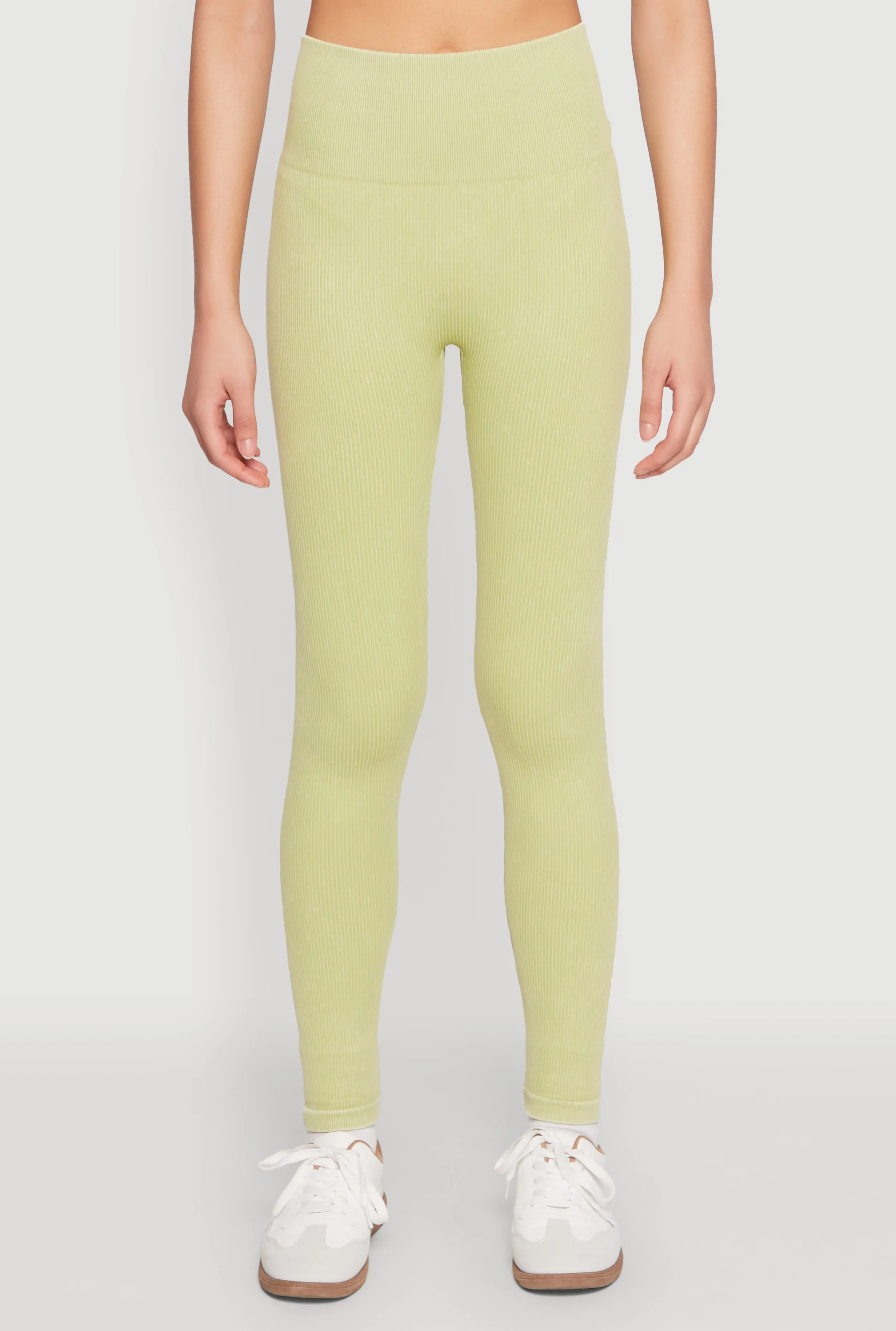 Daisy Ribbed Knit High Waist Leggings sold by Rainbow product image thumbnail 3