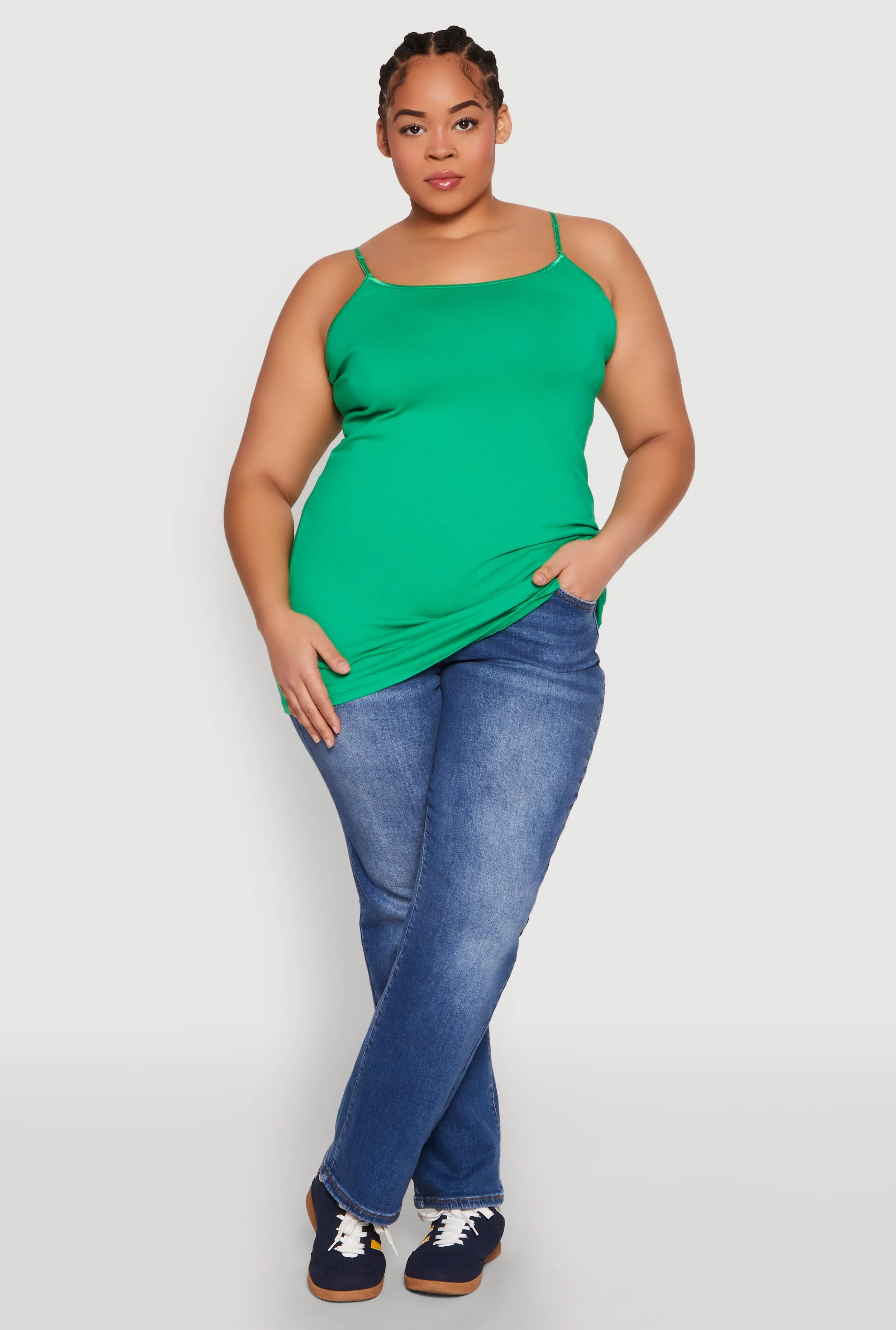 Plus Size Scoop Neck Cami sold by Rainbow