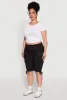 Plus Size Tie Hem Cargo Bermuda Shorts sold by Rainbow