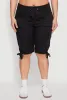 Plus Size Tie Hem Cargo Bermuda Shorts sold by Rainbow