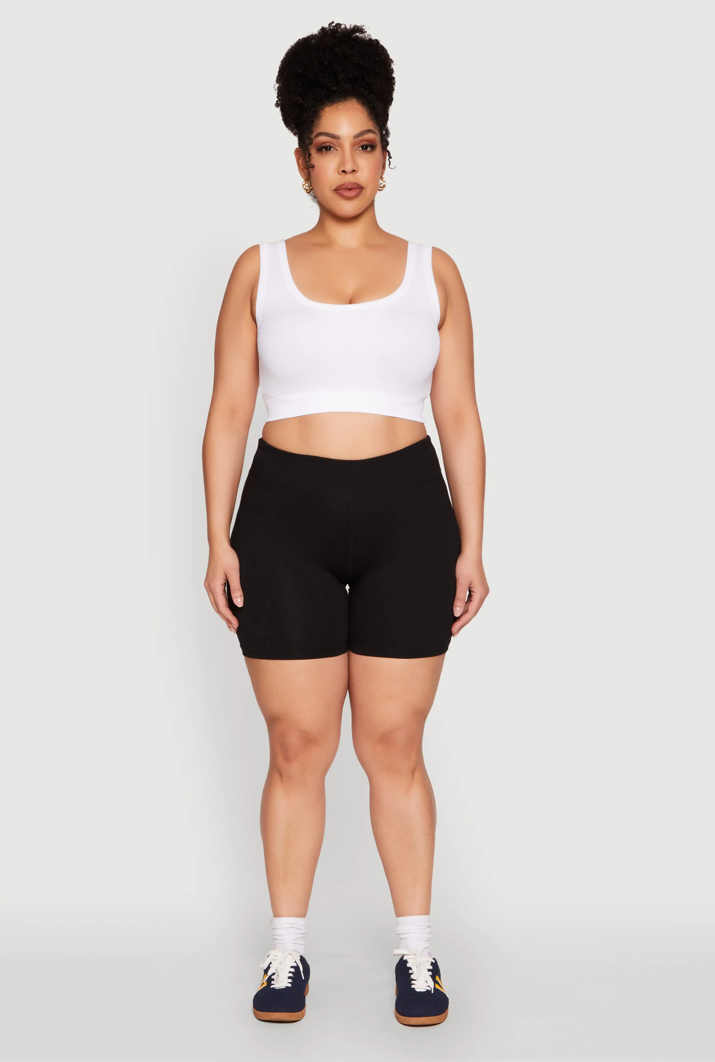 Plus Size High Waist Bike Shorts sold by Rainbow product image thumbnail 2