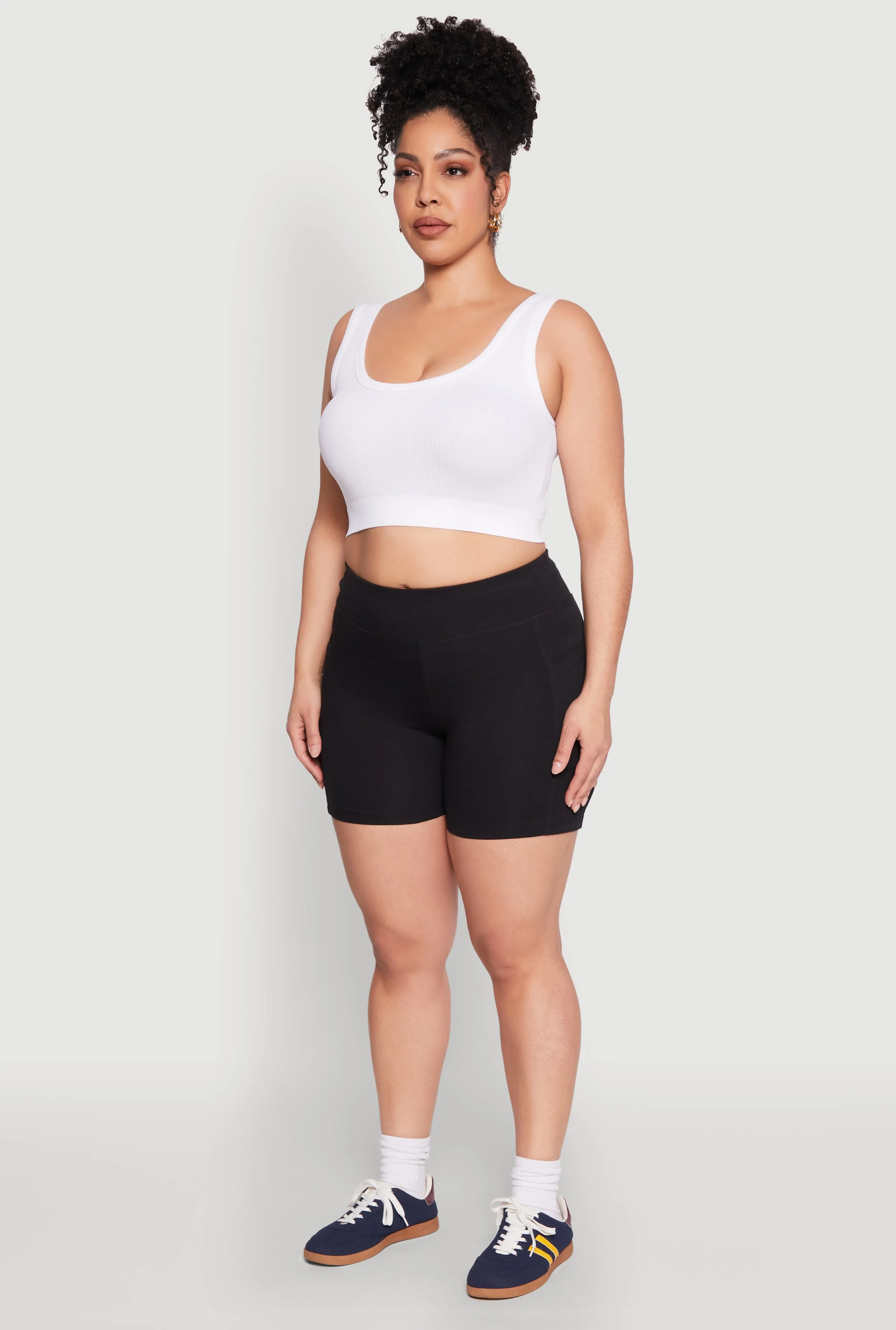 Plus Size Side Pocket Biker Shorts sold by Rainbow product image thumbnail 3