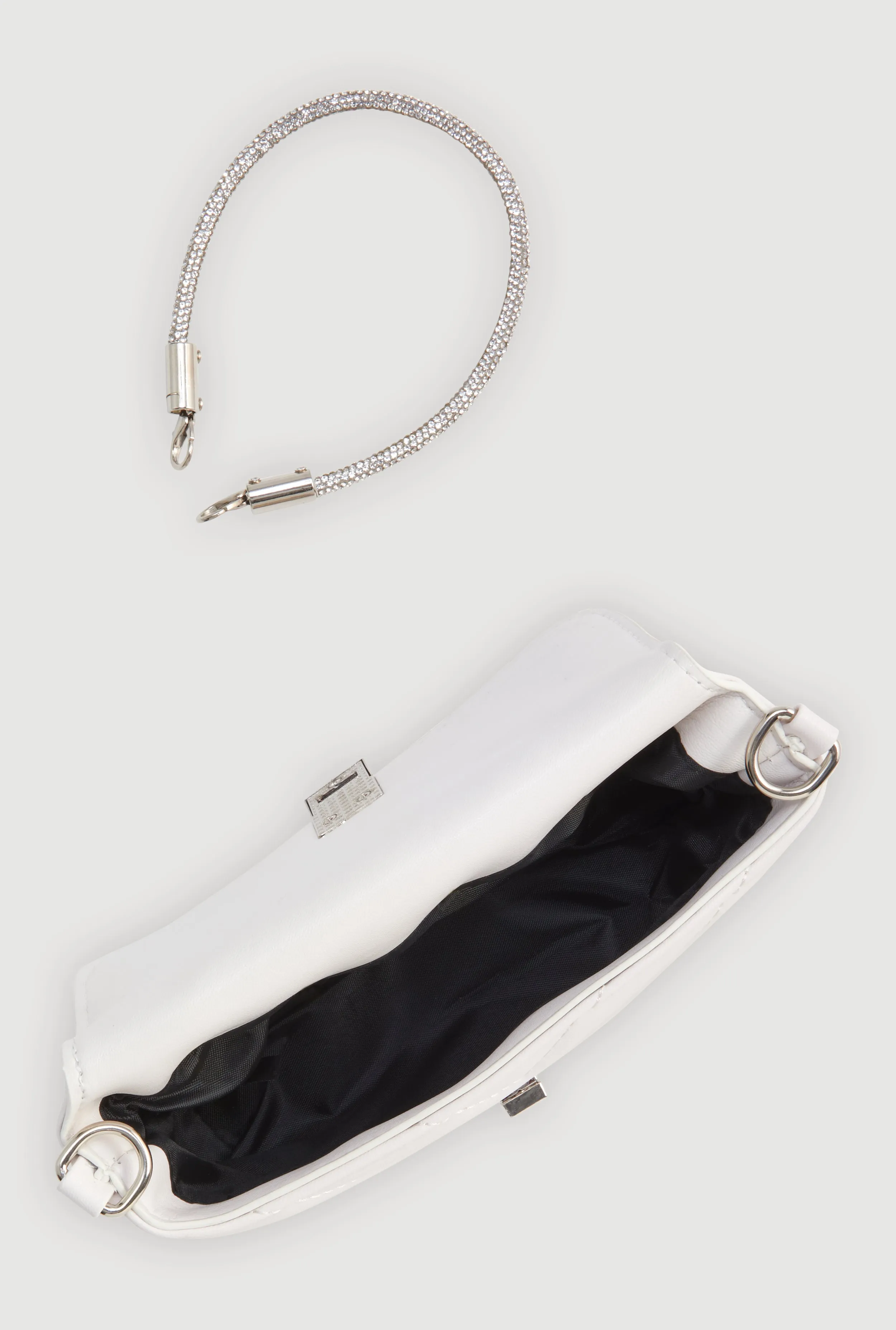 Chevron Quilted Convertible Handbag sold by Rainbow product image thumbnail 5