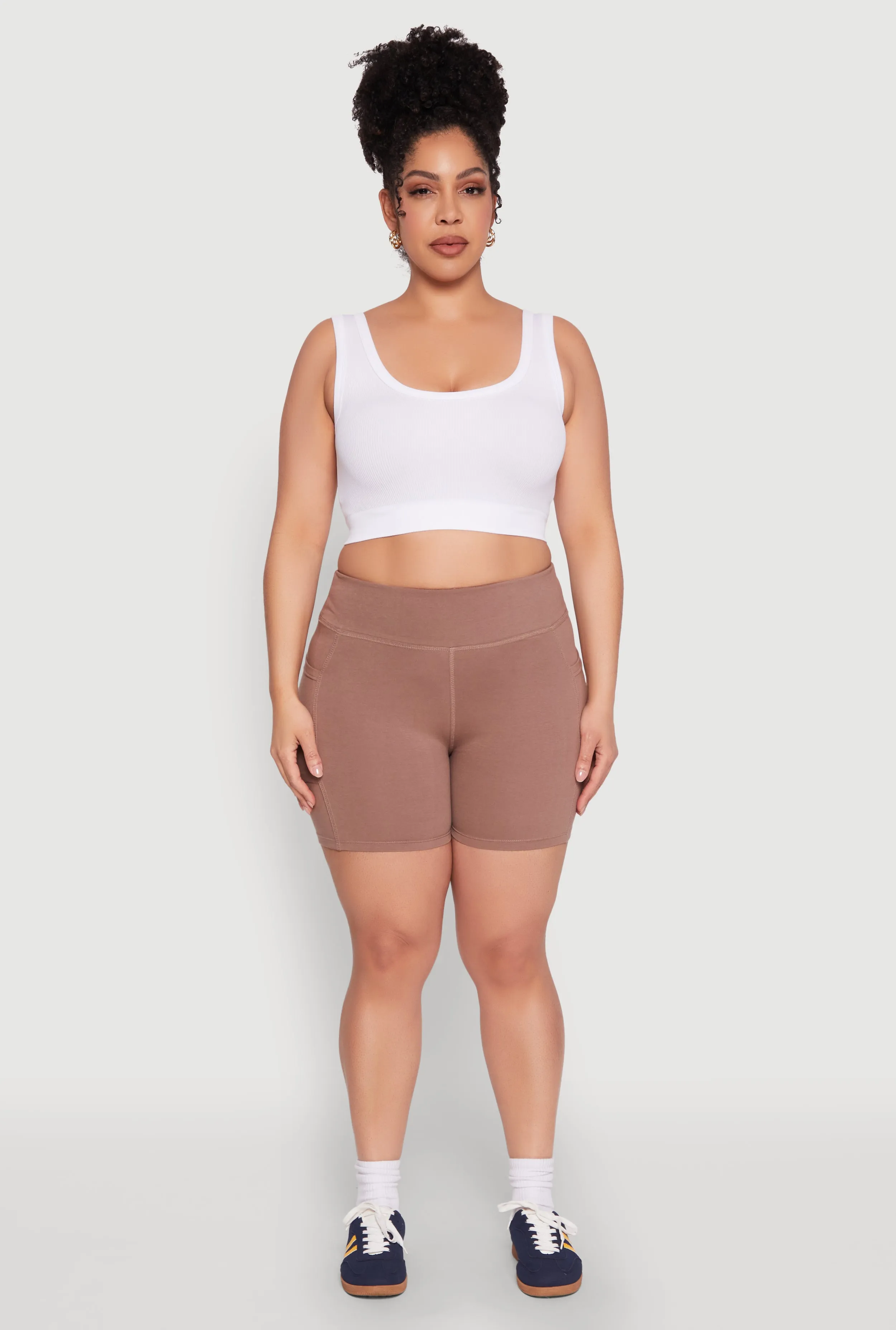 Plus Size Side Pocket Biker Shorts sold by Rainbow product image thumbnail 2