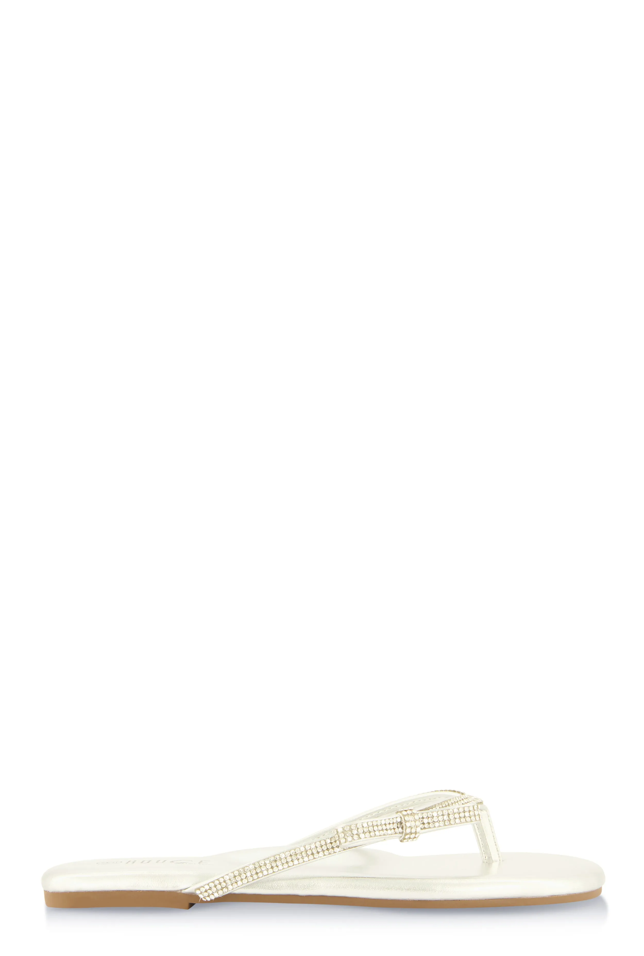 Rhinestone Bow Studded Thong Sandals sold by Rainbow product image thumbnail 2