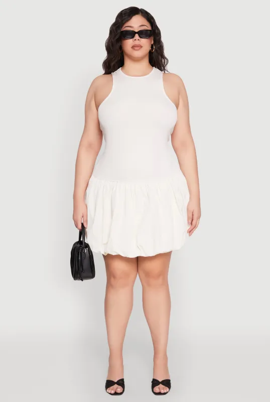 Plus Size Almost Famous Nylon Bubble Dress sold by Rainbow