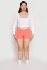 Plus Size Ribbed Seamless Boyshort Panty sold by Rainbow