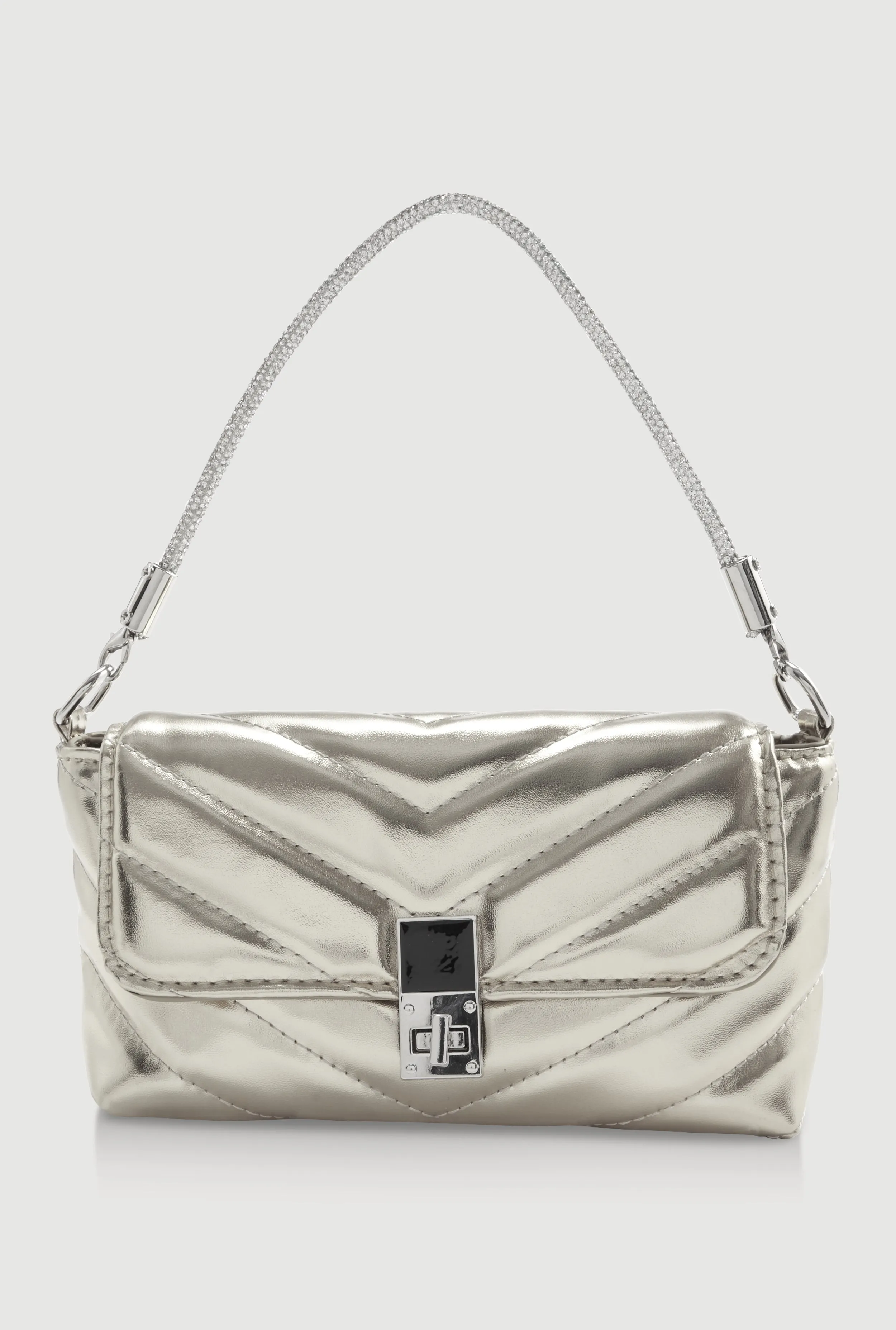 Chevron Quilted Convertible Handbag sold by Rainbow