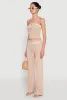 Almost Famous Drawstring Lace Trim Tube Top sold by Rainbow