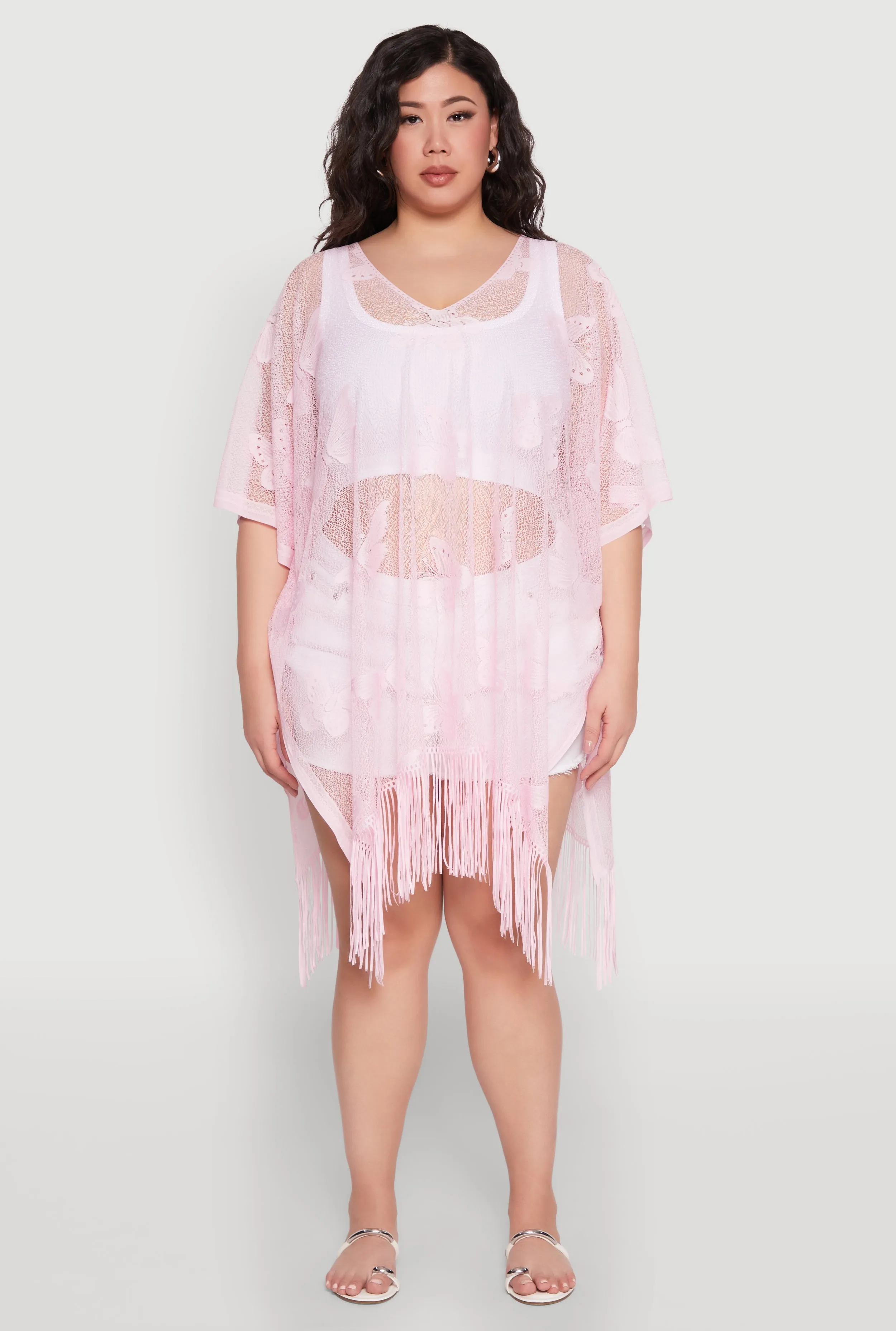 Butterfly Fringe Swim Cover Up sold by Rainbow