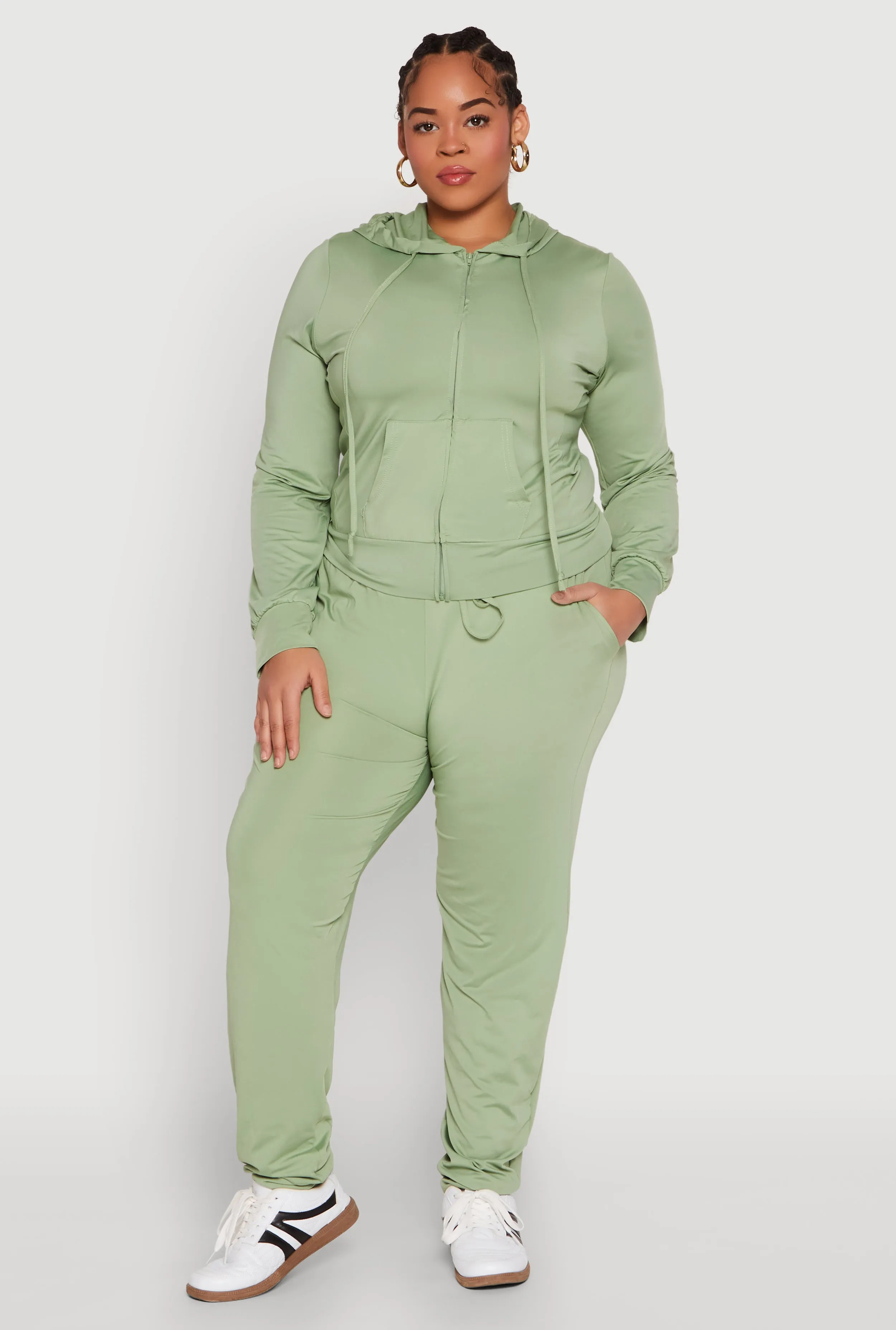 Plus Size Daisy Drawstring Waist Joggers sold by Rainbow