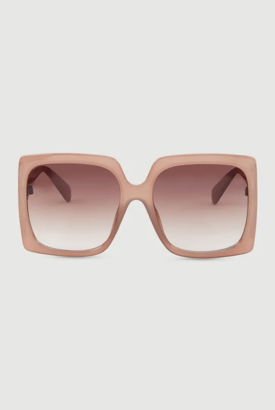 Side Cutout Ombre Lens Sunglasses sold by Rainbow