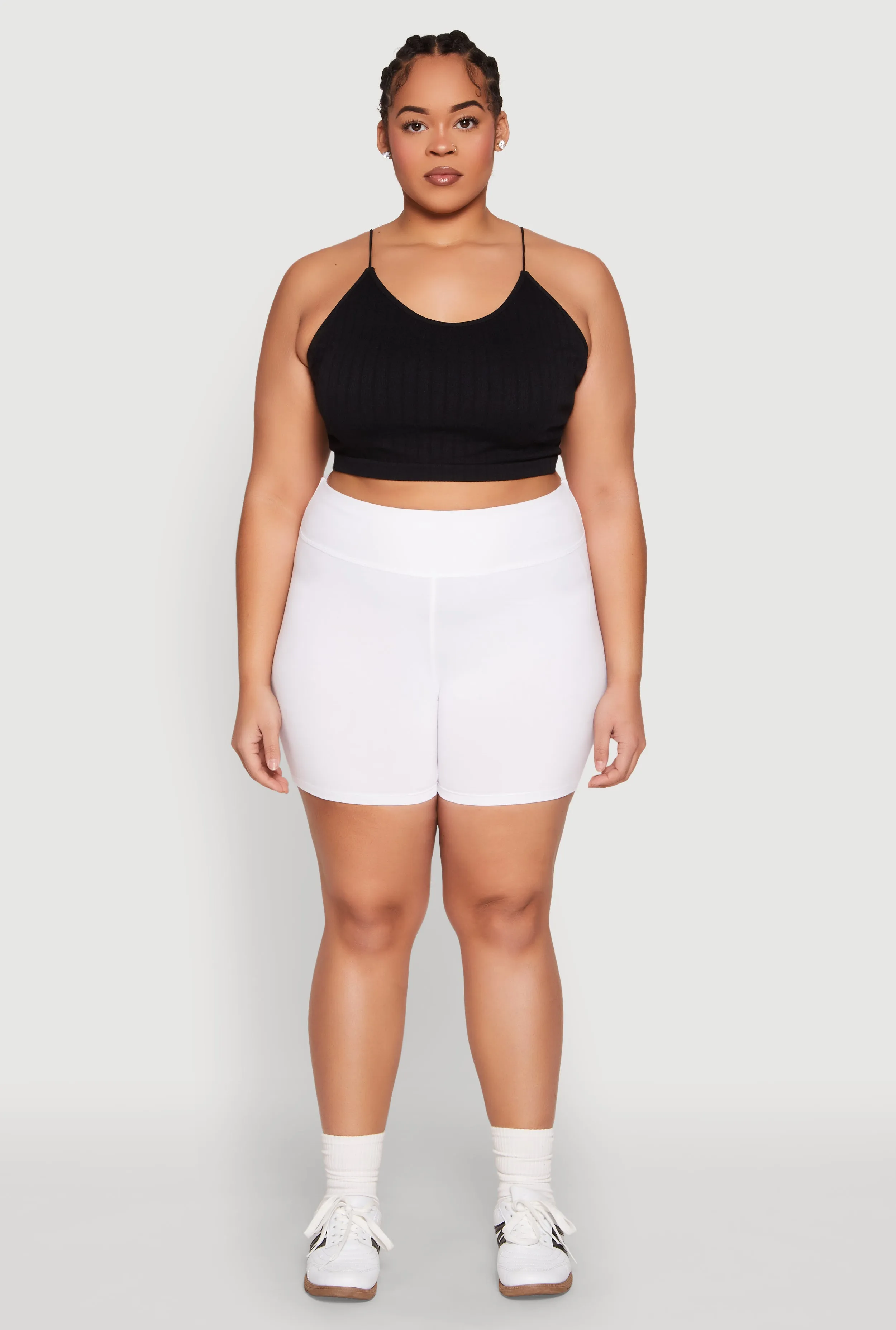 Plus Size High Waist Bike Shorts sold by Rainbow