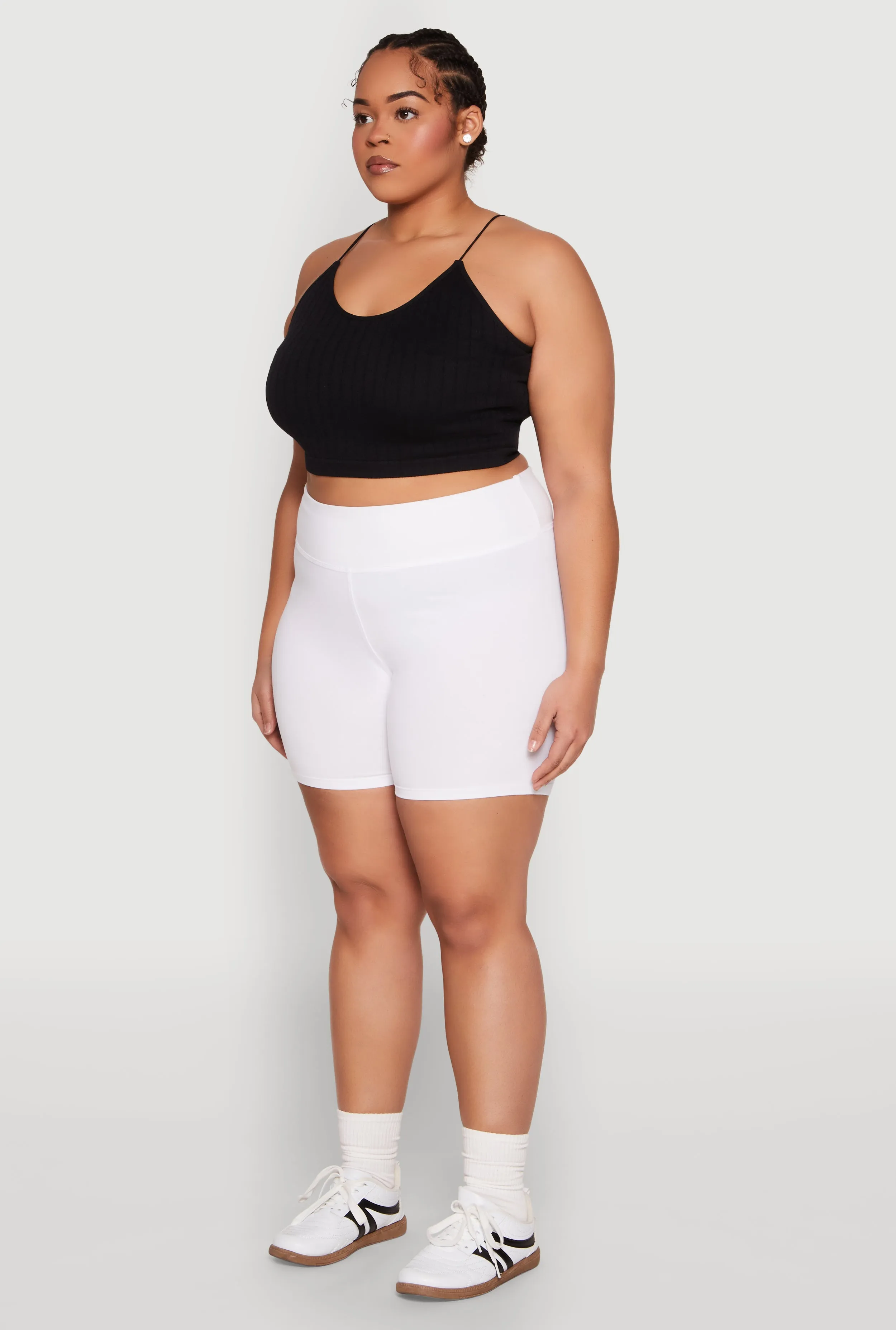 Plus Size High Waist Bike Shorts sold by Rainbow product image thumbnail 3