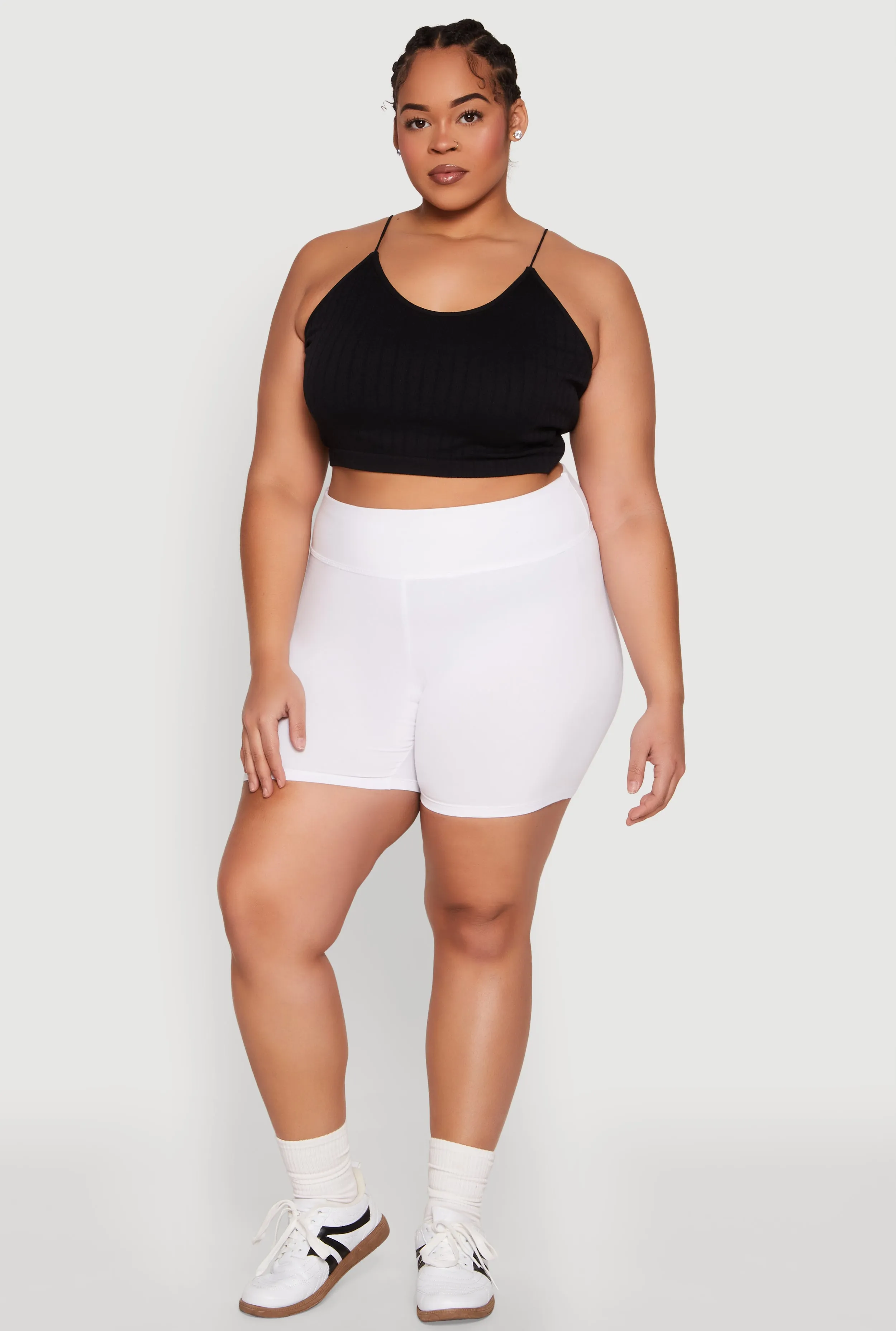 Plus Size High Waist Bike Shorts sold by Rainbow product image thumbnail 2