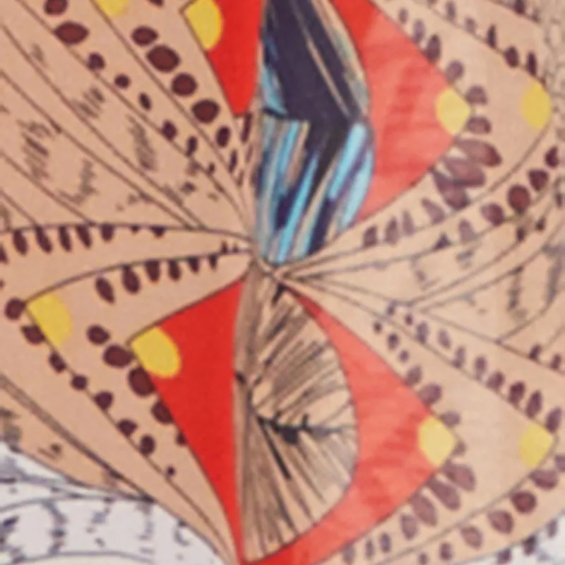 Printed Pattern Fringe Kimono Cover Up sold by Rainbow product image thumbnail 4