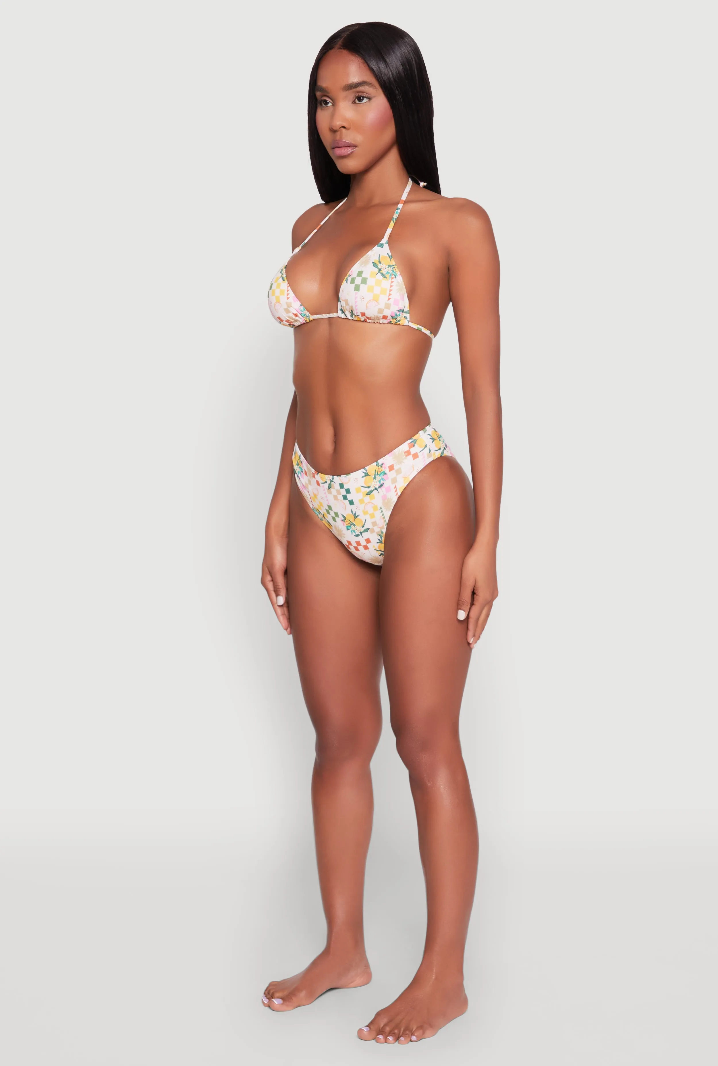 Tropical Print Tie Back Bikini Top sold by Rainbow product image thumbnail 5