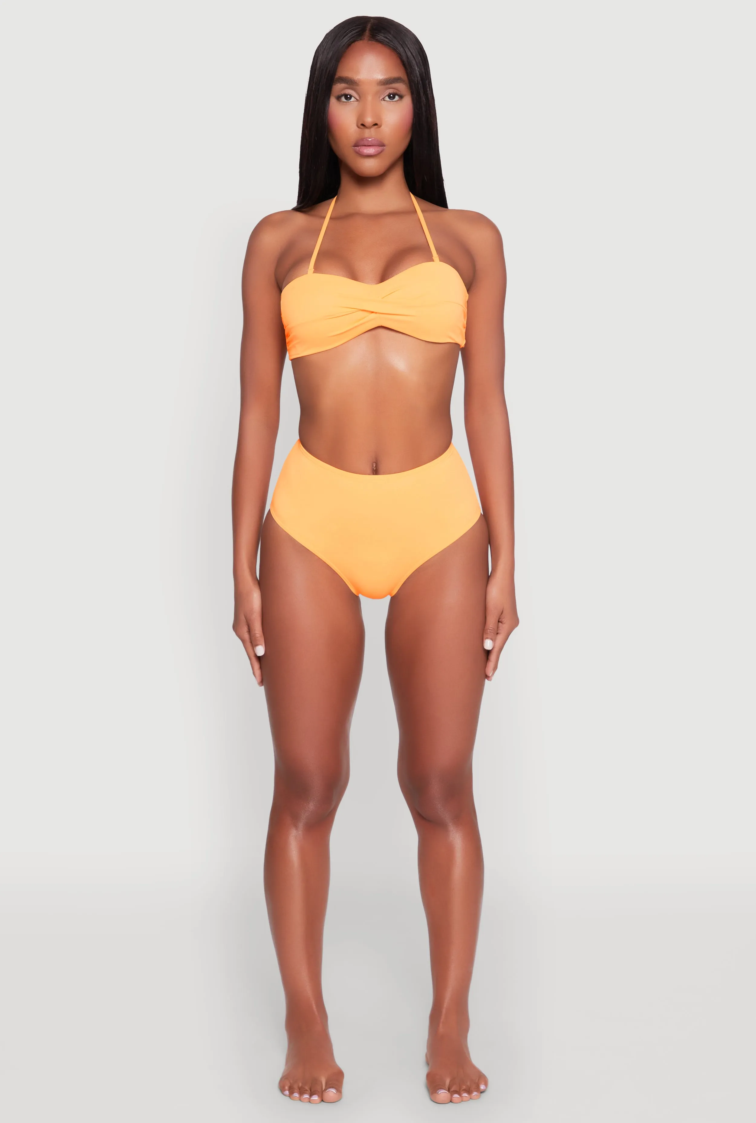 Twist Front Halter Neck Bandeau Bikini Top sold by Rainbow product image thumbnail 3