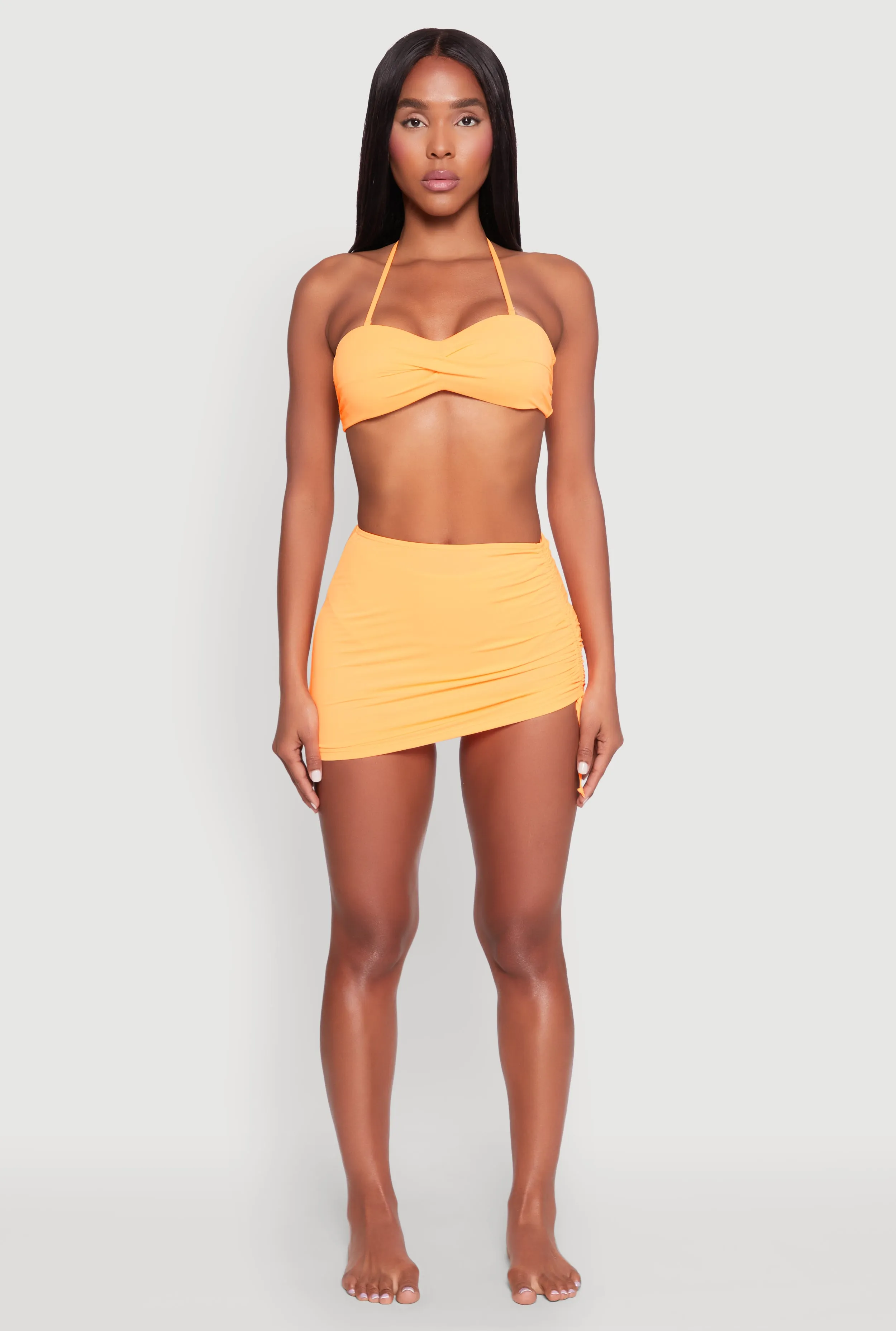 Ruched High Waist Cover Up Skirt sold by Rainbow product image thumbnail 2