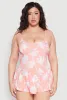 Plus Size Floral Print Swim Dress sold by Rainbow