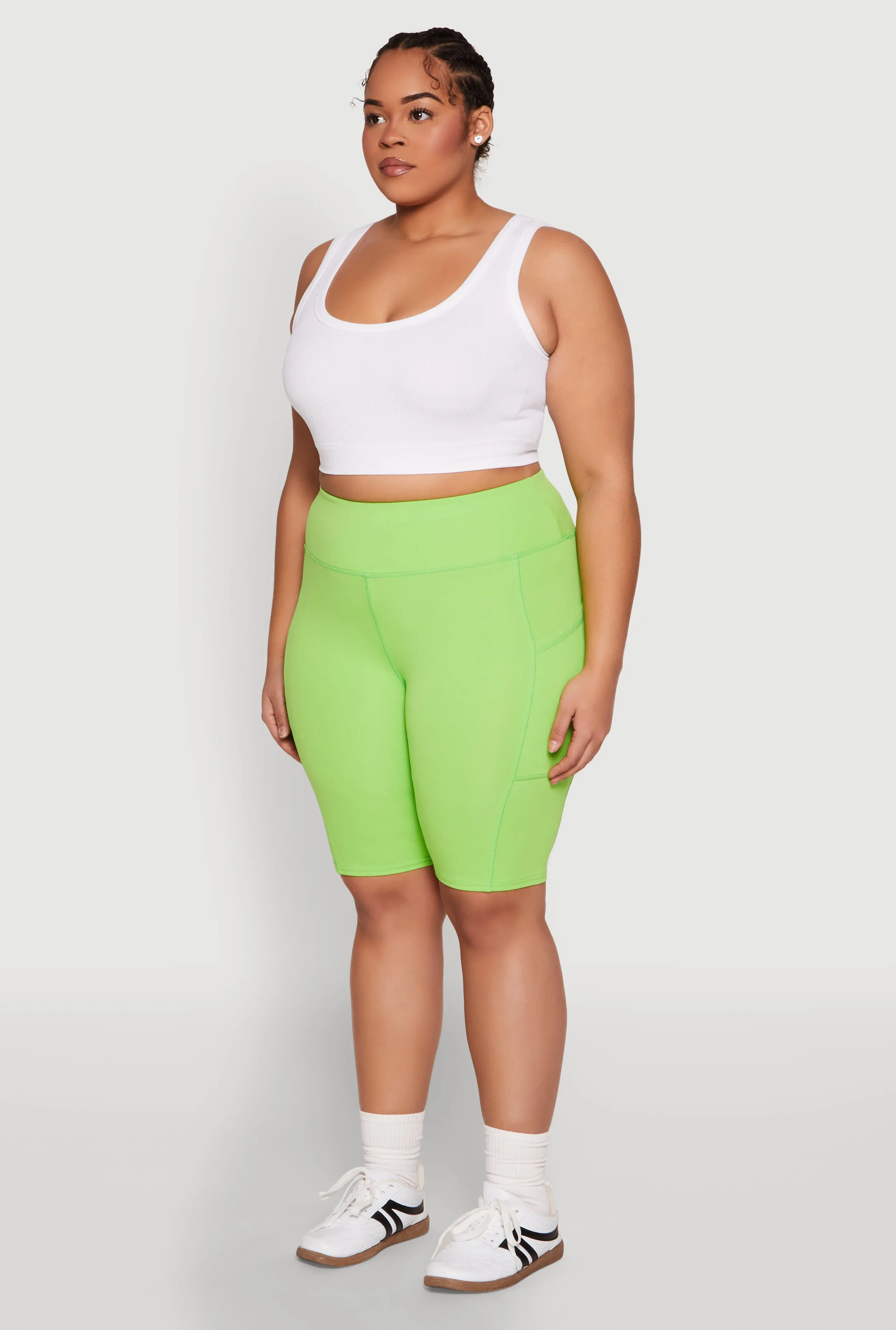 Plus Size Spandex Biker Shorts sold by Rainbow product image thumbnail 3