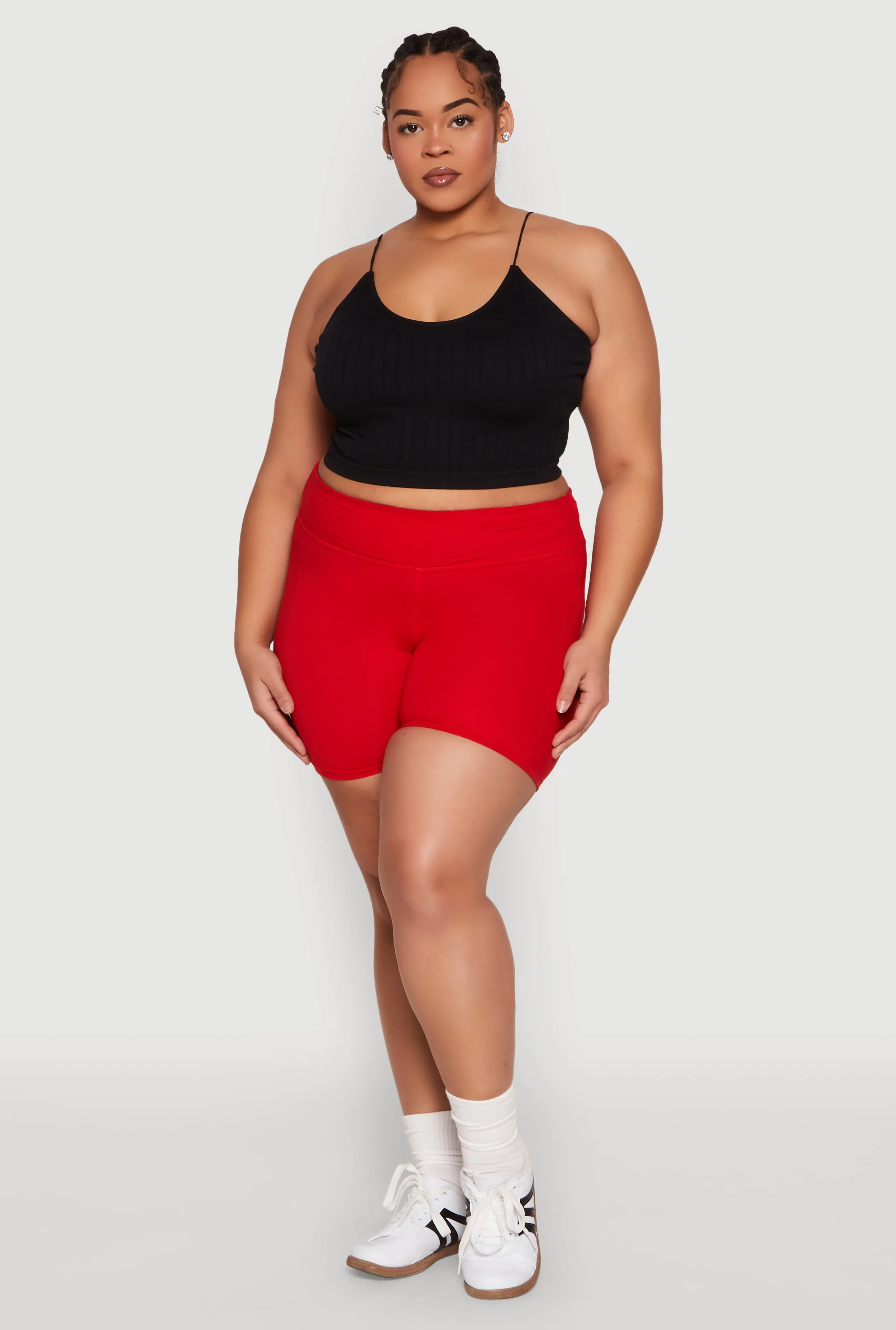 Plus Size High Waist Bike Shorts sold by Rainbow product image thumbnail 2