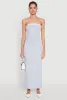 Contrast Trim Cut Out Back Tube Dress sold by Rainbow