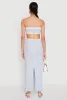 Contrast Trim Cut Out Back Tube Dress sold by Rainbow