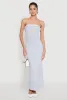 Contrast Trim Cut Out Back Tube Dress sold by Rainbow