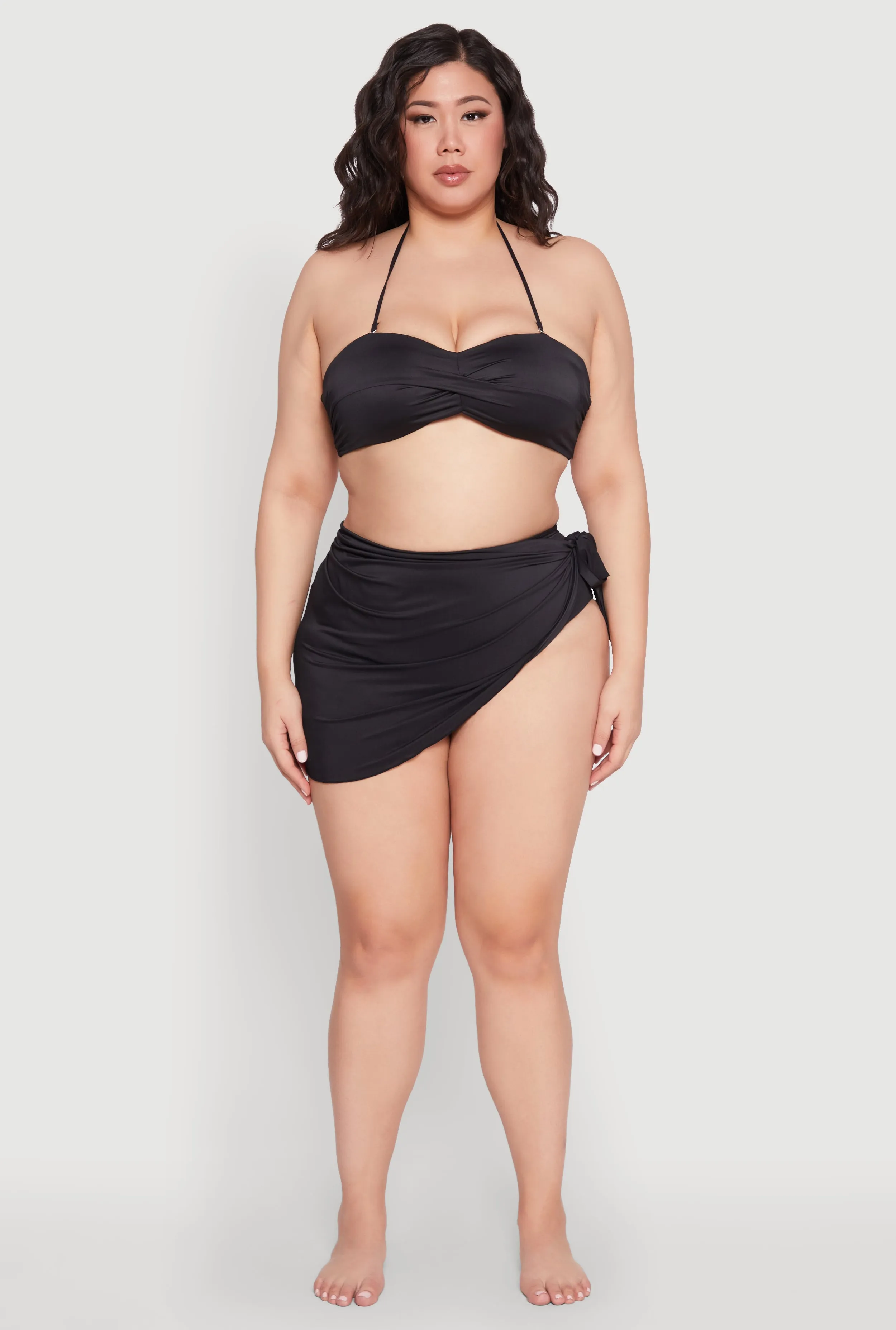 Plus Size Side Tie Sarong Cover Up sold by Rainbow product image thumbnail 2