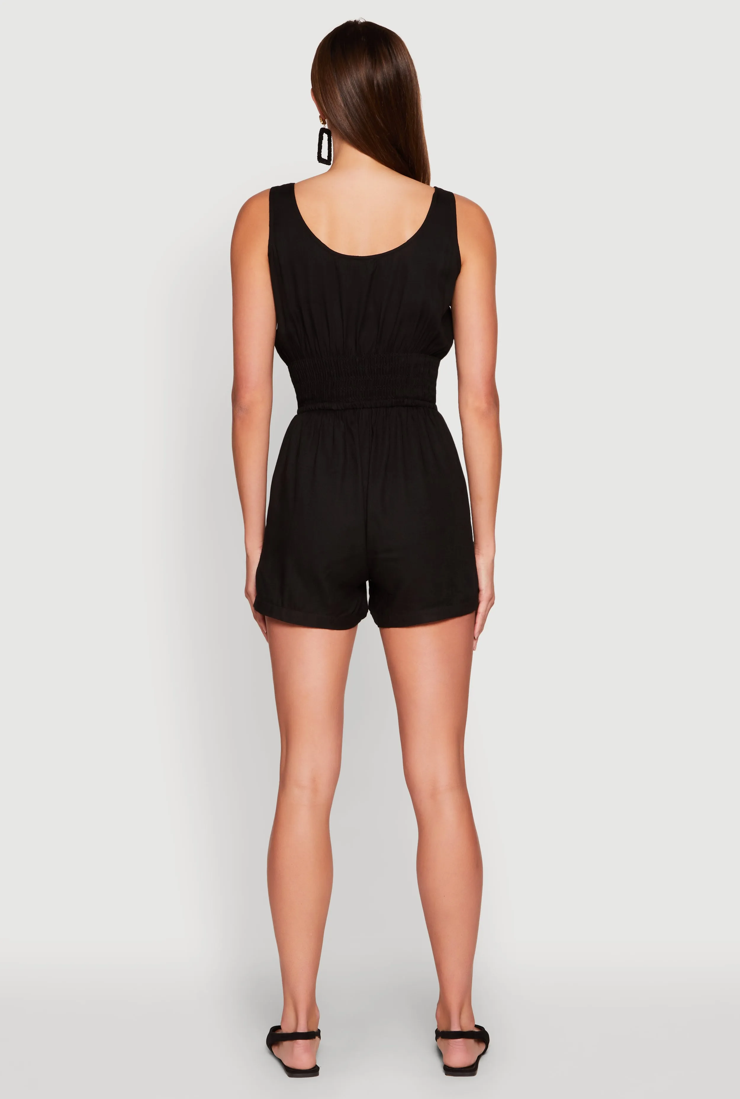 Smocked Waist Tank Romper sold by Rainbow product image thumbnail 5