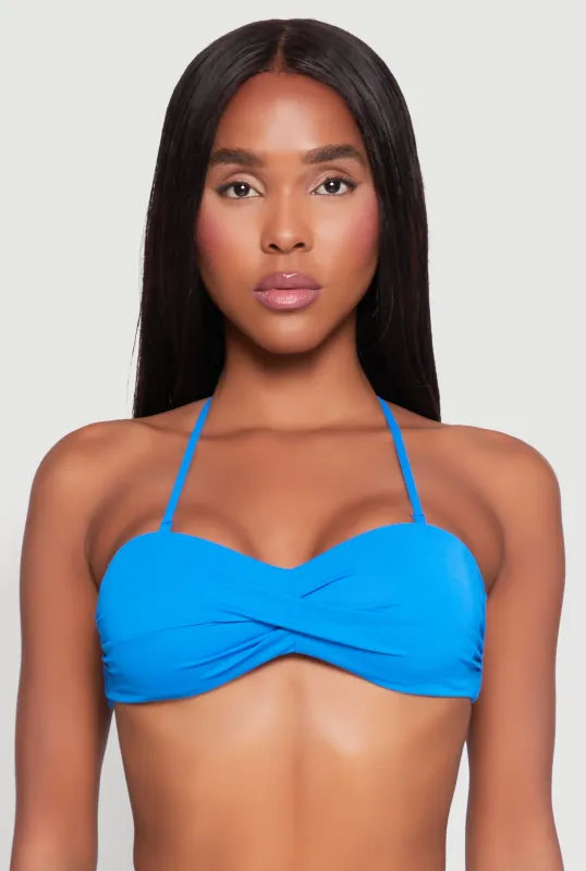 Halter Neck Bandeau Bikini Top sold by Rainbow