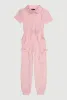 Girls Gauze Knit Utility Jumpsuit sold by Rainbow