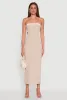 Contrast Trim Cut Out Back Tube Dress sold by Rainbow
