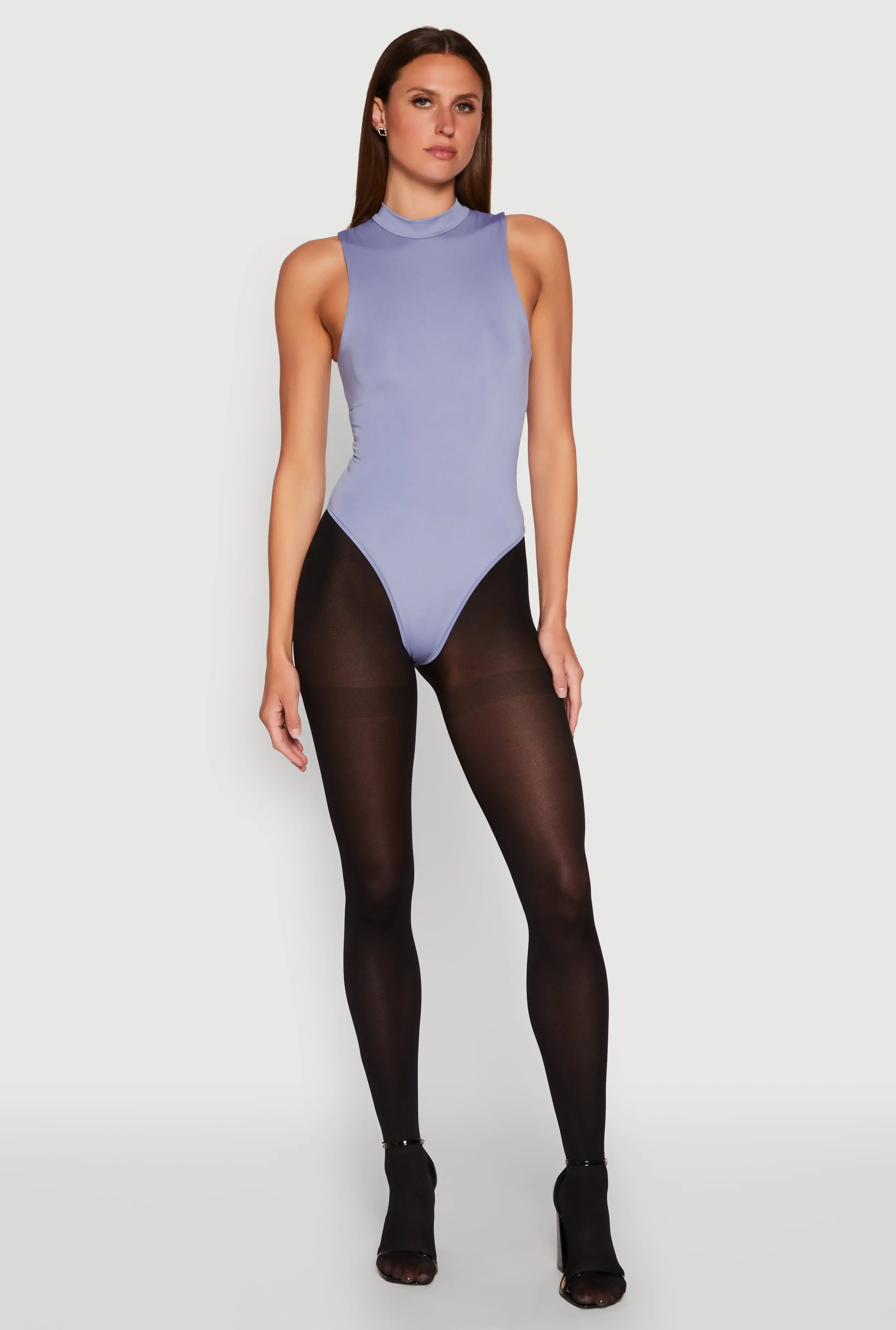 Daisy Mock Neck Tank Bodysuit sold by Rainbow