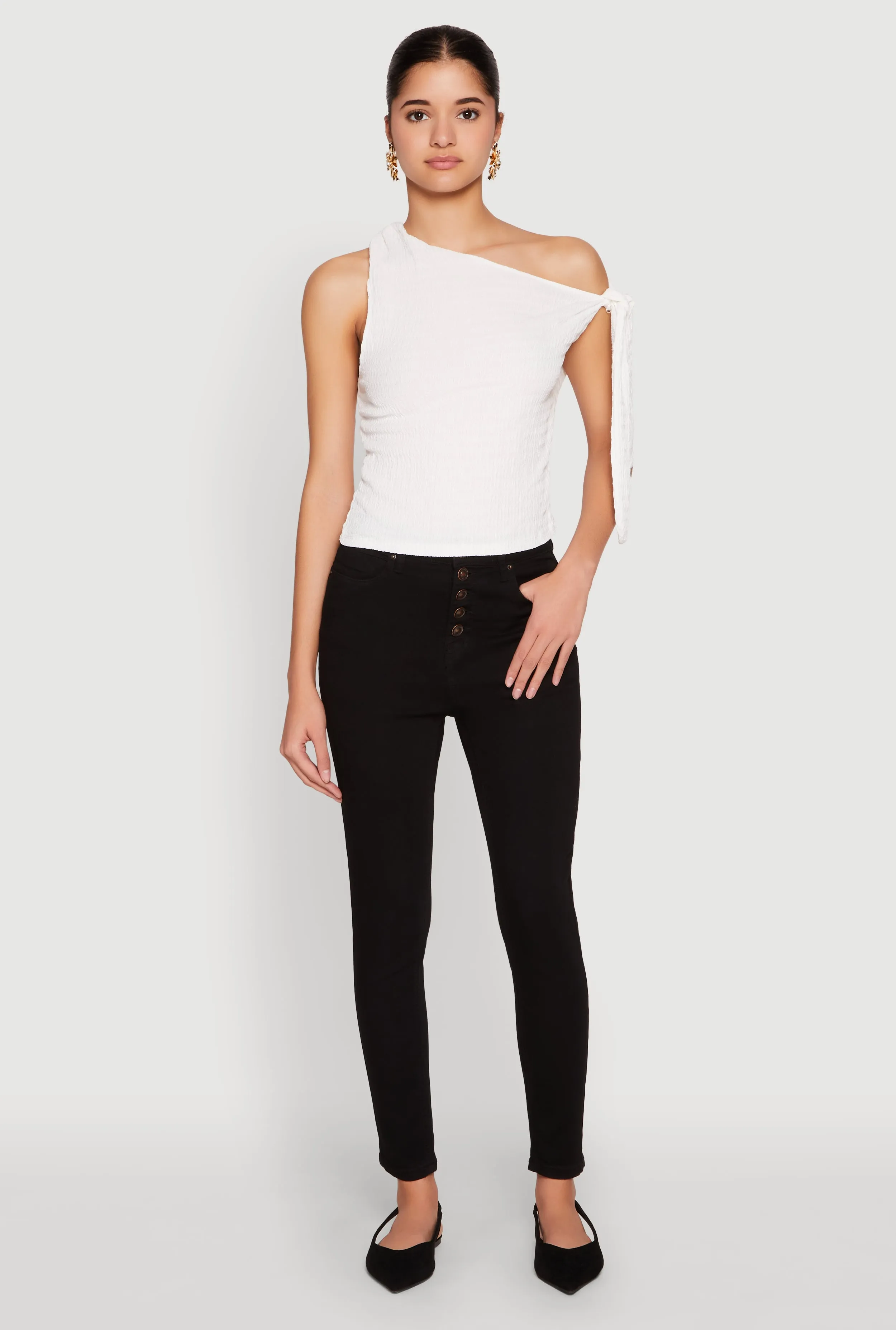 WAX Button Fly Skinny Jeans sold by Rainbow product image thumbnail 2