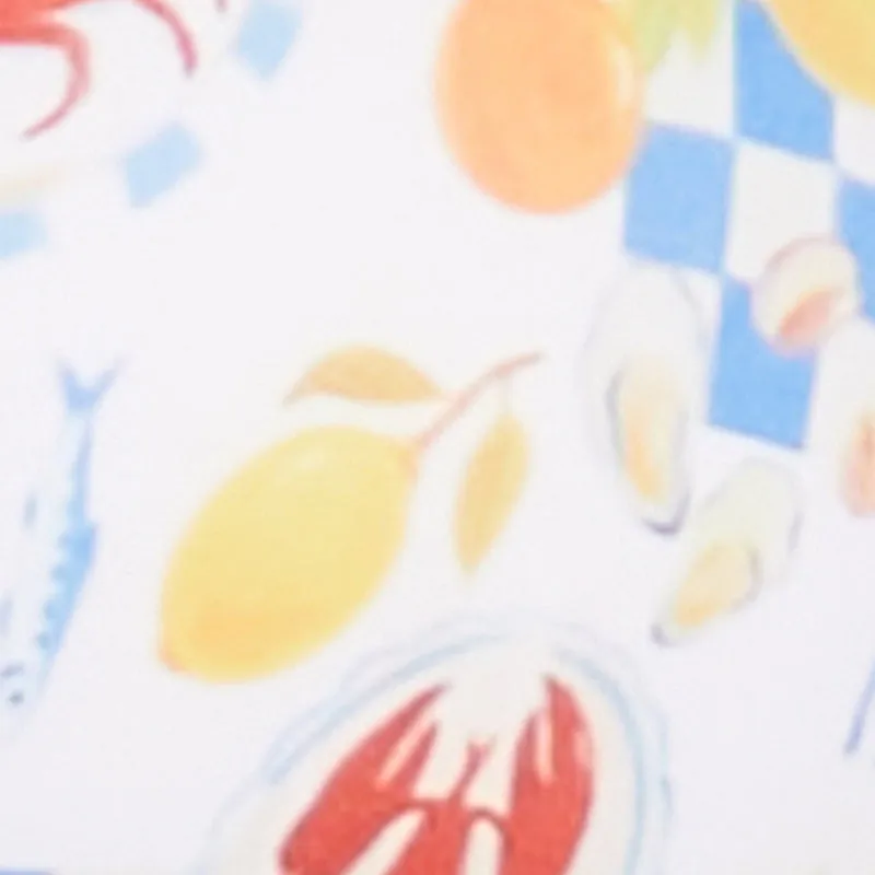 Tropical Crab Papaya Print Swim Bikini Top sold by Rainbow product image thumbnail 4