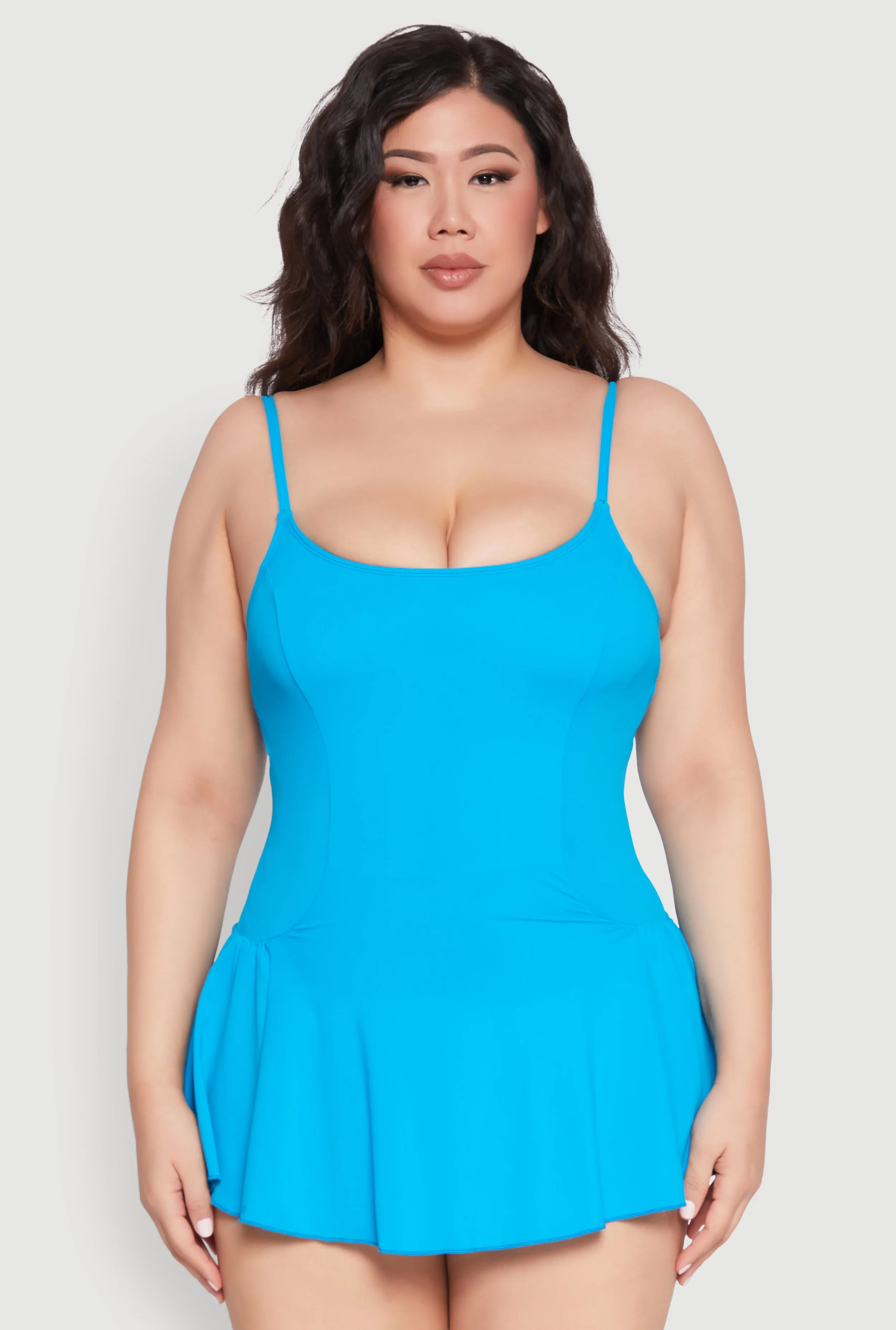 Plus Size Scoop Neck Swim Dress sold by Rainbow product image thumbnail 2