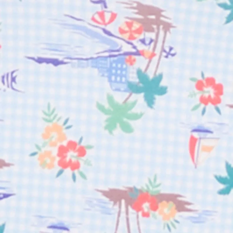 Tropical Checkered Pattern Sarong Cover Up sold by Rainbow product image thumbnail 4