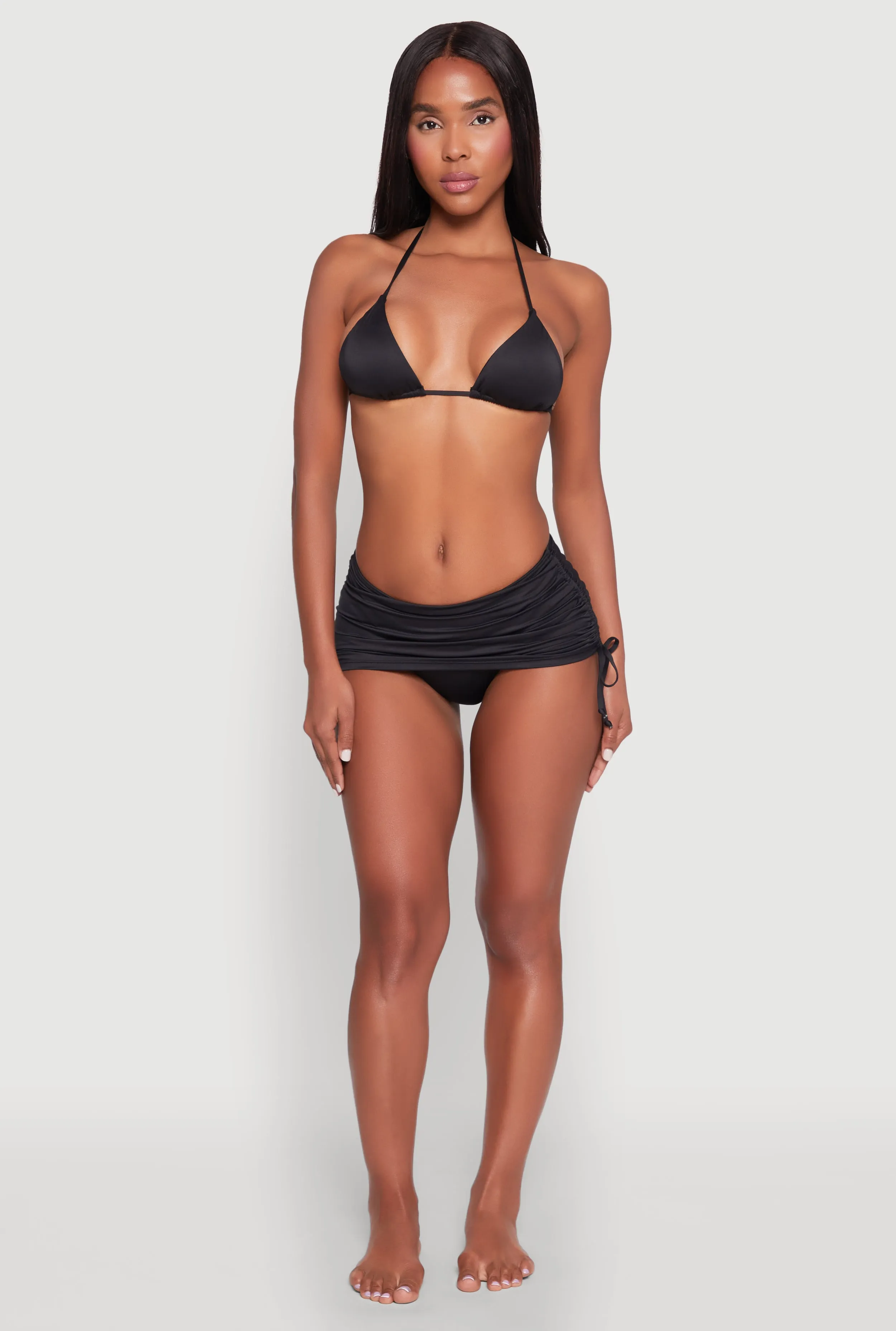 Drawstring Ruched Swim Skirt sold by Rainbow product image thumbnail 2