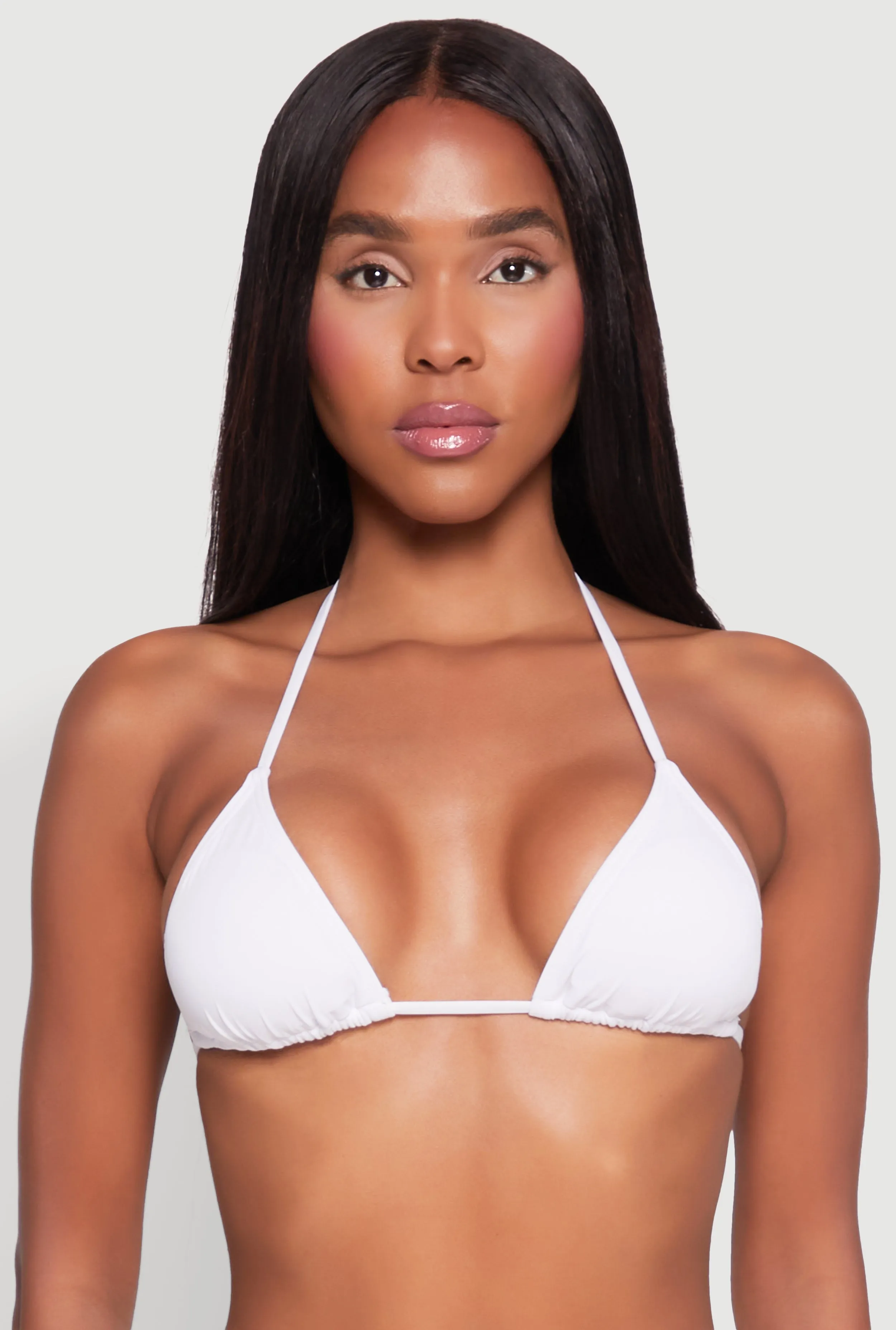 Basic Triangle Swim Bikini Top sold by Rainbow